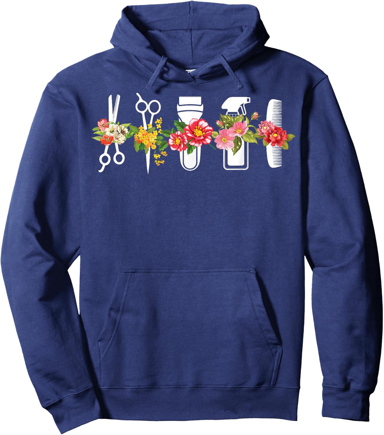 Funny Hair Stylist Tools Gift Hairdresser Women Barber Shop Hoodie - Hoodie | Navy