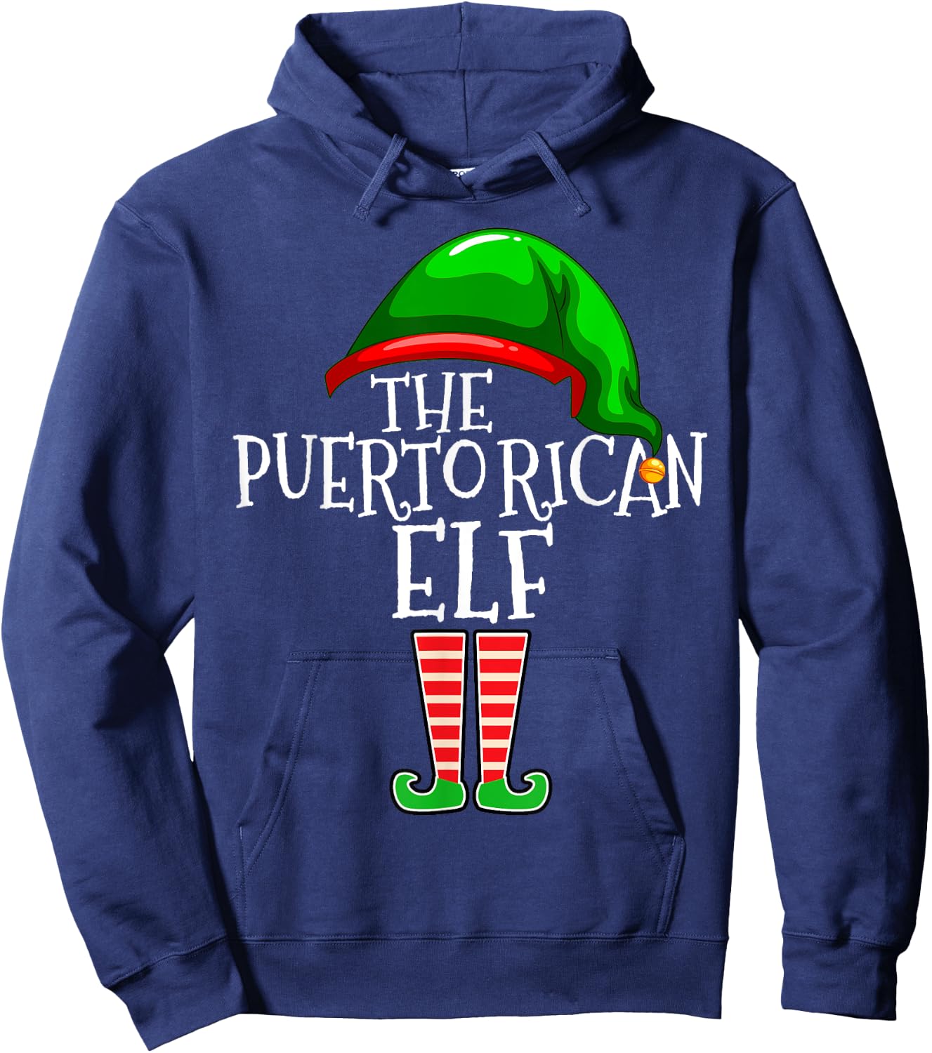 Puerto Rican Elf Family Matching Group Christmas Gift Funny Hoodie - Hoodie | Navy