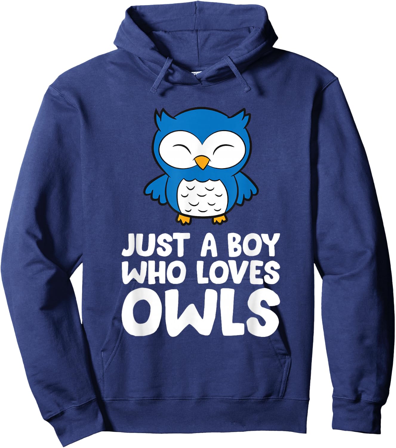 Just a Boy Who Loves Owls Hoodie - Hoodie | Navy