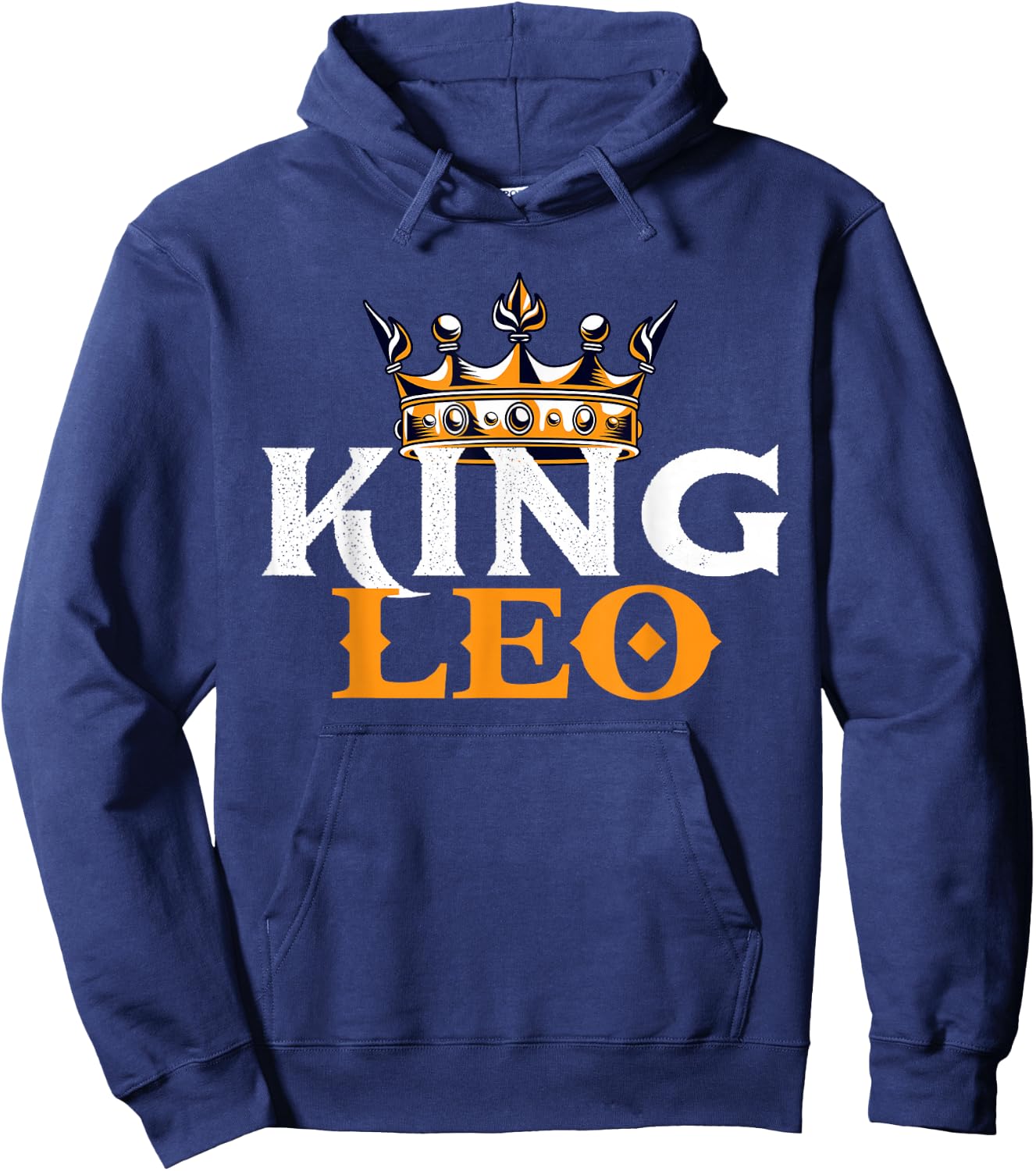 King Leo - Birthday Zodiac Sign Astrology Horoscope Hoodie - Hoodie | Navy