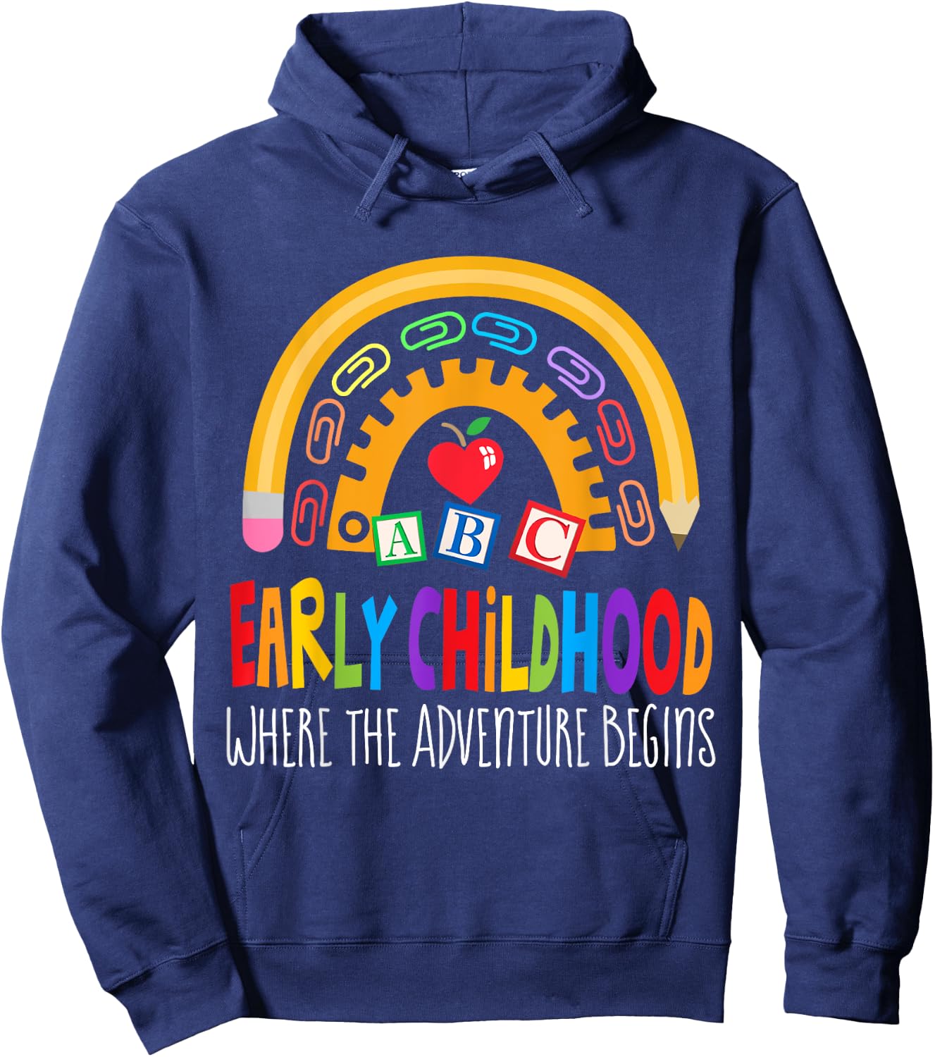 Teacher Early Childhood Education Preschool Head Start Crew Hoodie - Hoodie | Navy