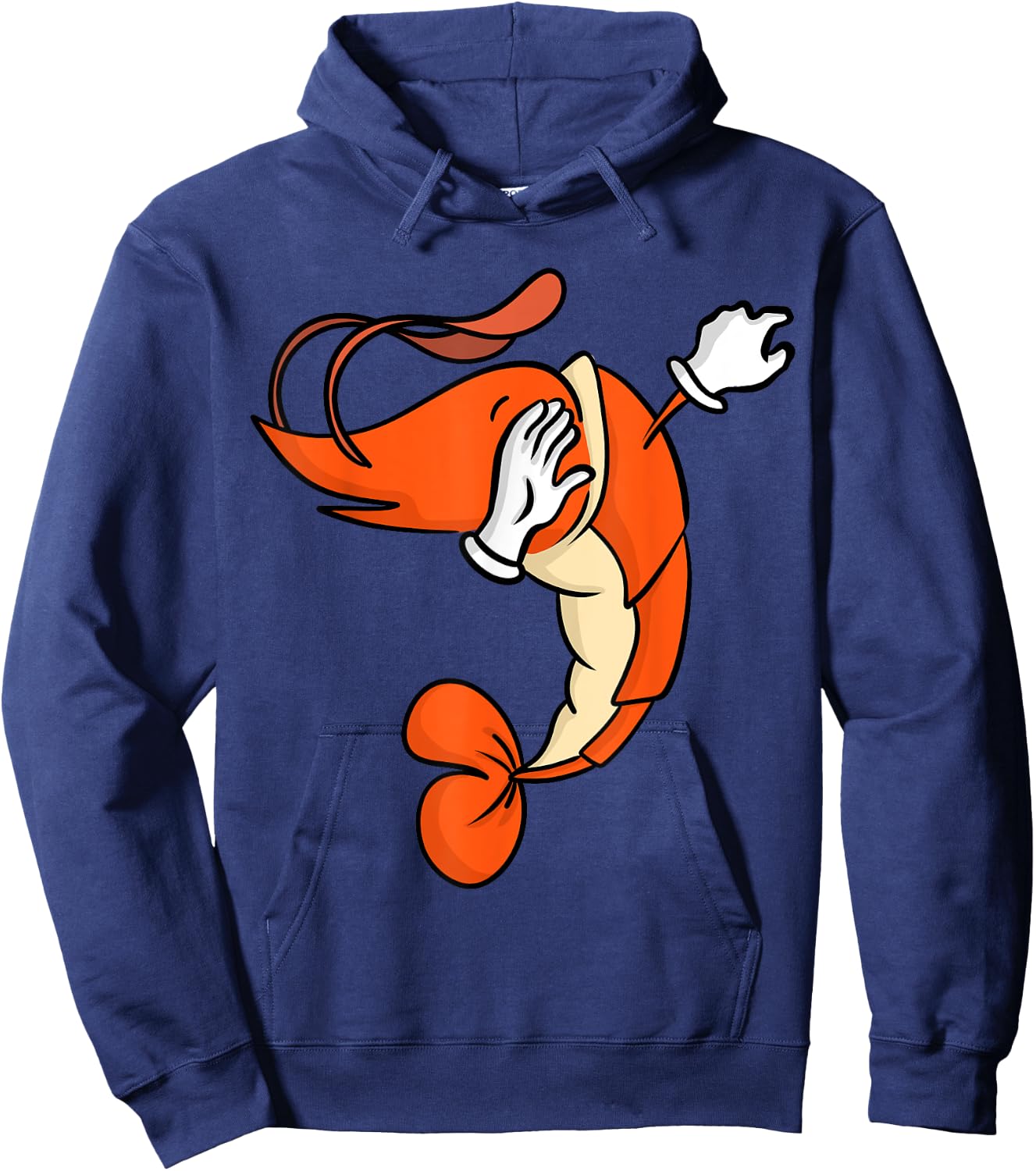 Shrimp Dab Pose Shirt Hoodie - Hoodie | Navy