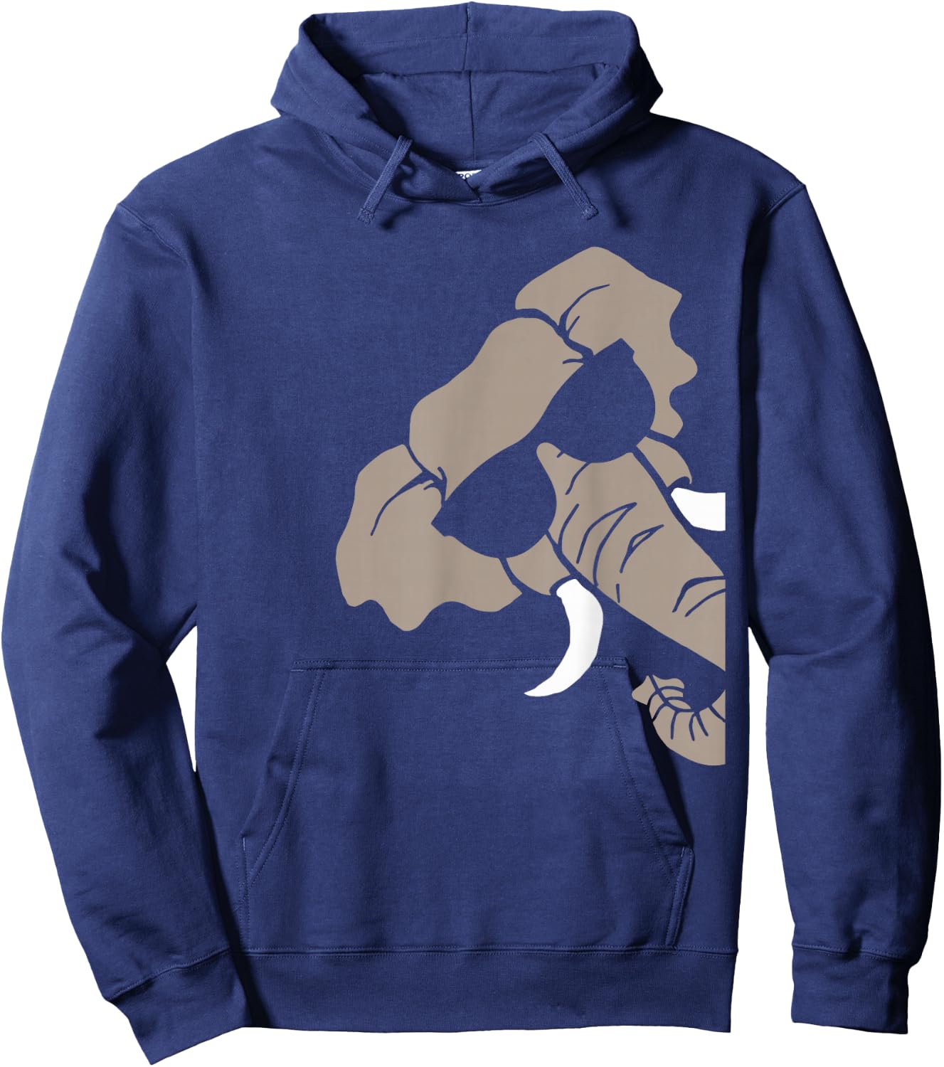 Elephant with Glasses Hoodie - Hoodie | Navy