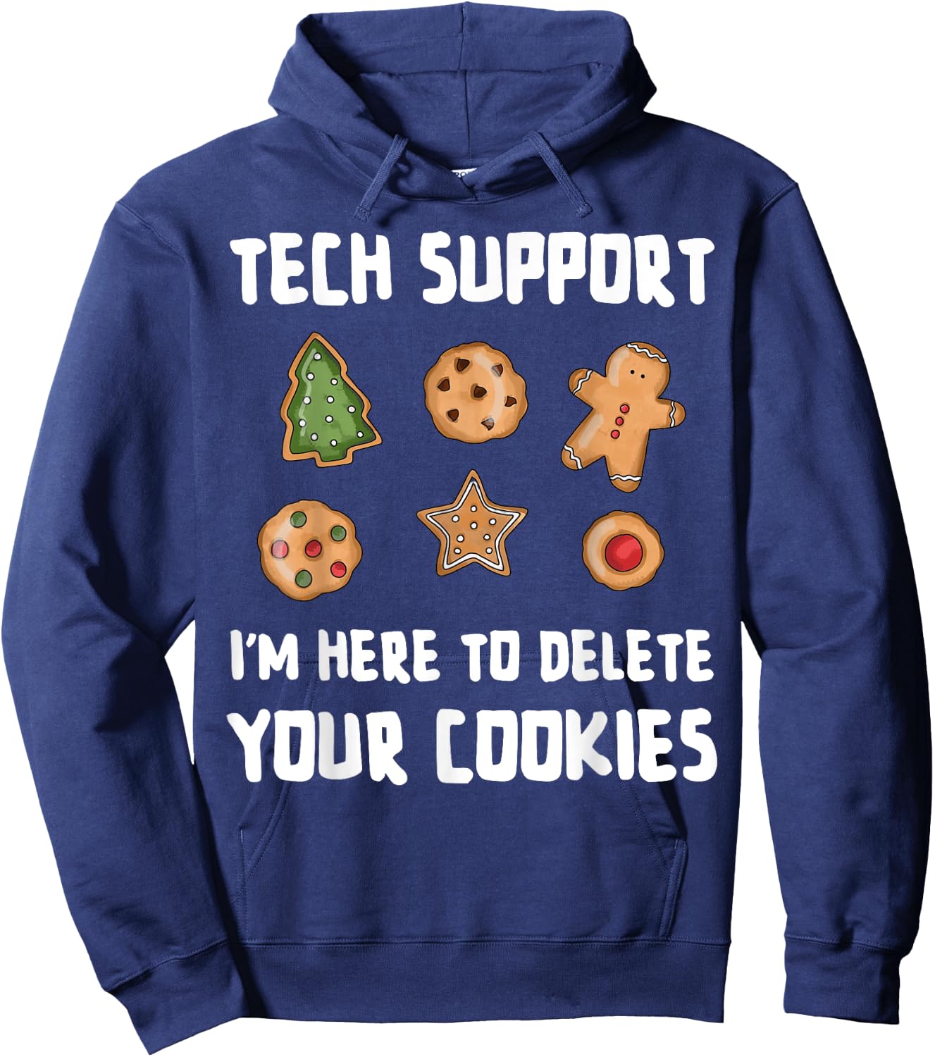 Funny Christmas Tech Support Computer Programmer Developer Hoodie - Hoodie | Navy