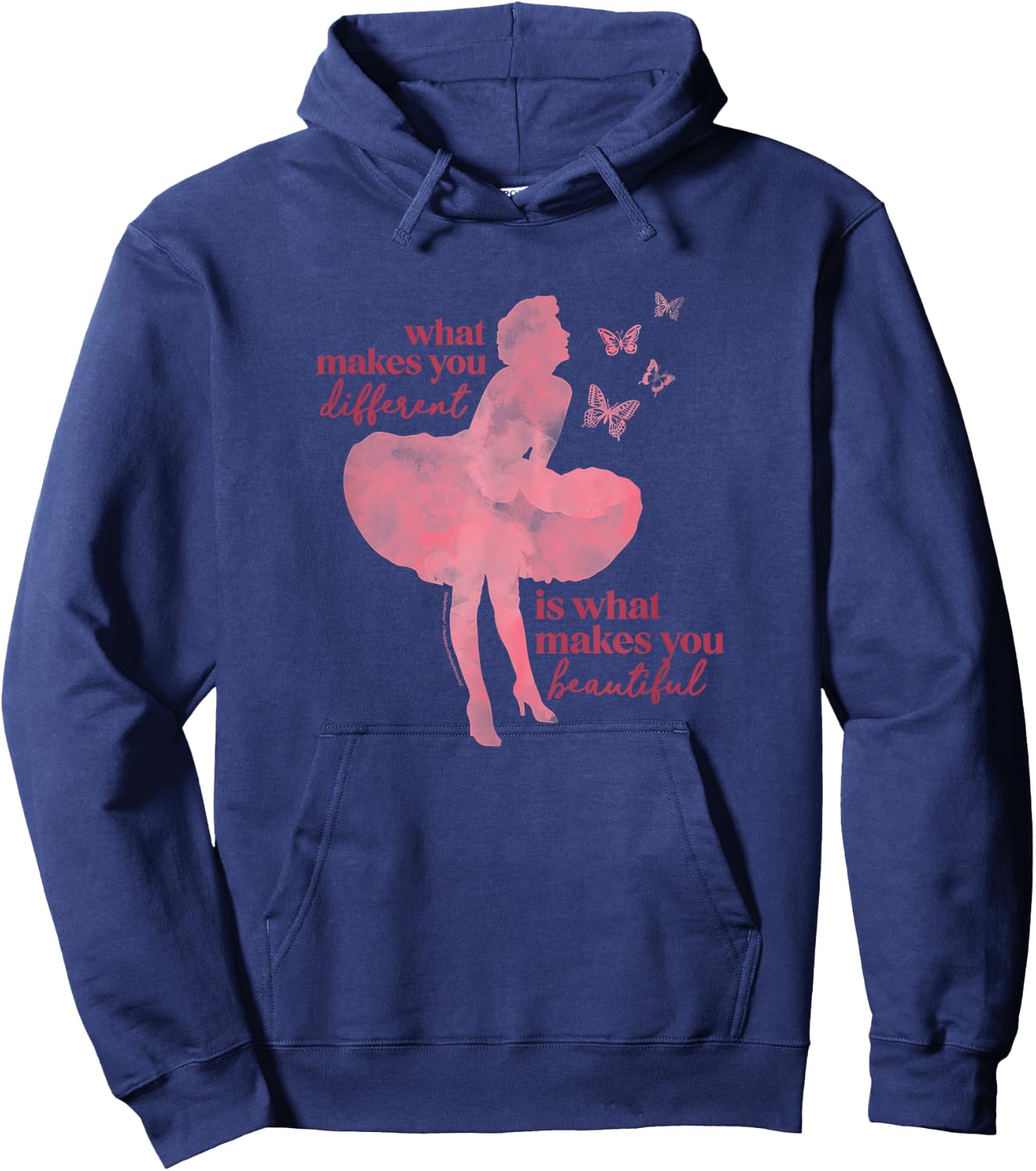 Marilyn Monroe - What Makes You Beautiful Hoodie - Hoodie | Navy