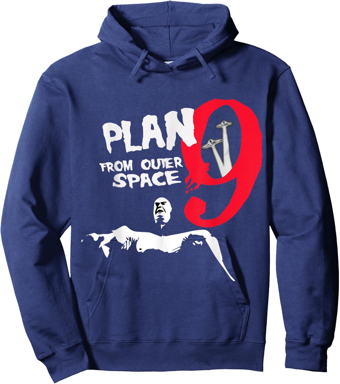 Plan 9 from Outer Space Inspector Clay Tribute Hoodie - Hoodie | Navy