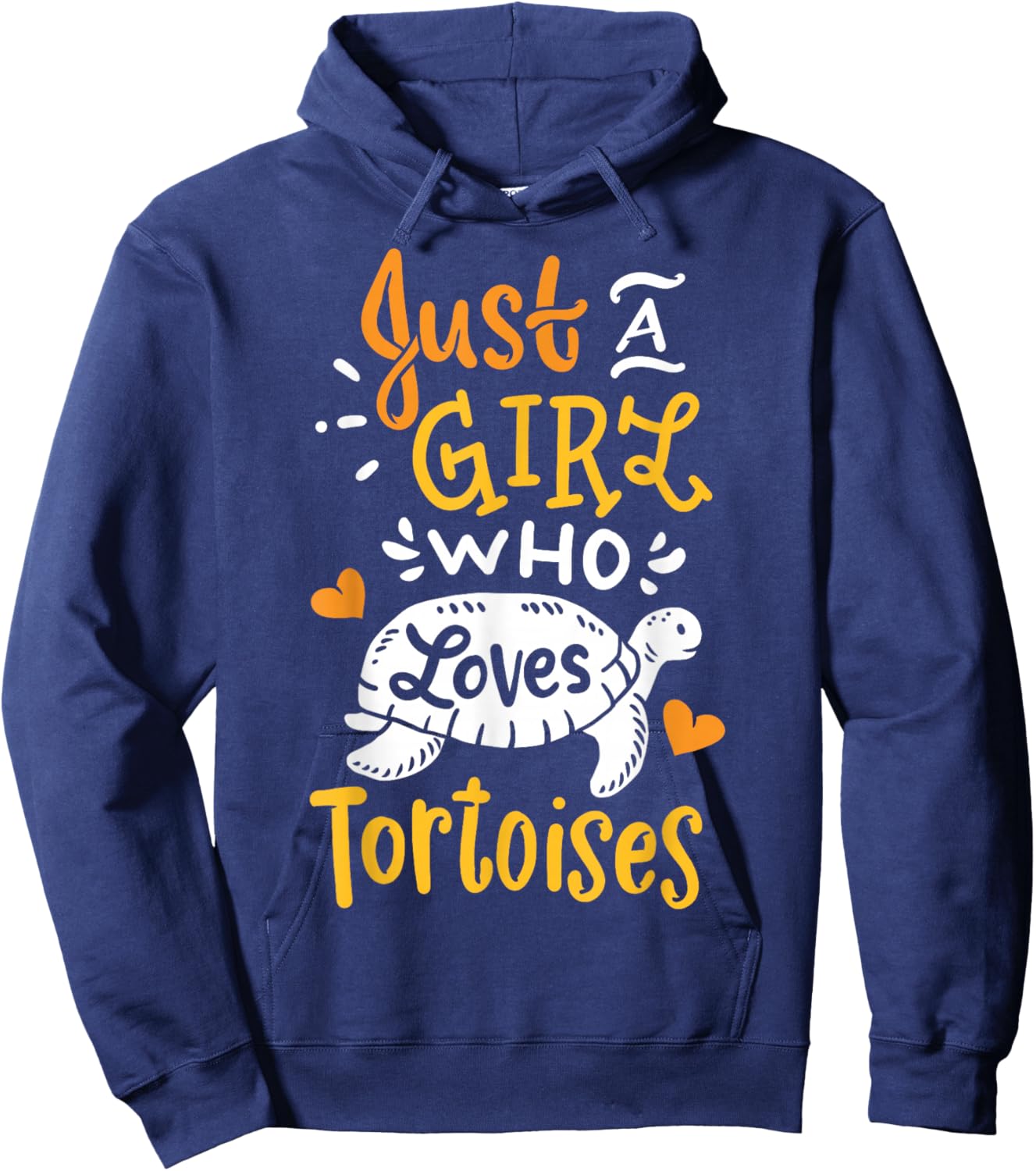 Tortoise Just A Girl Who Loves Tortoises Funny Gift Hoodie - Hoodie | Navy