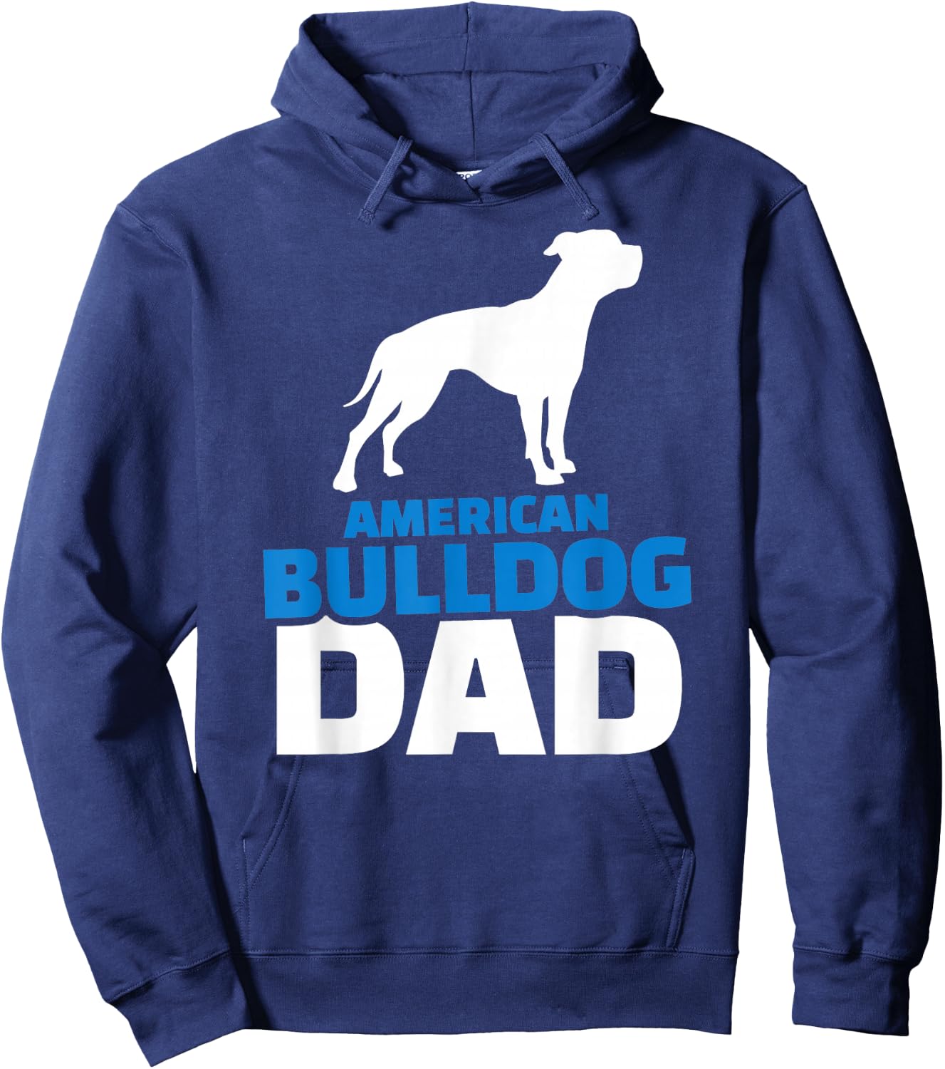 American bulldog dad Hoodie - Hoodie | Navy