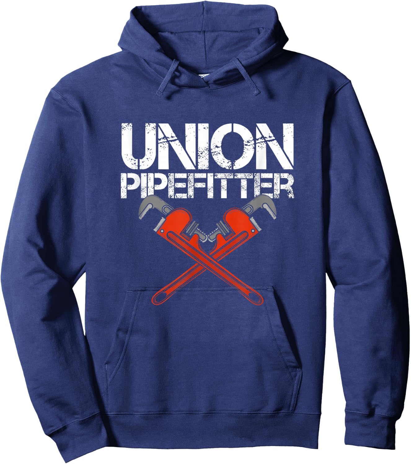 Union Pipefitter Plumber Plumbing Journeyman Steamfitter Hoodie - Hoodie | Navy