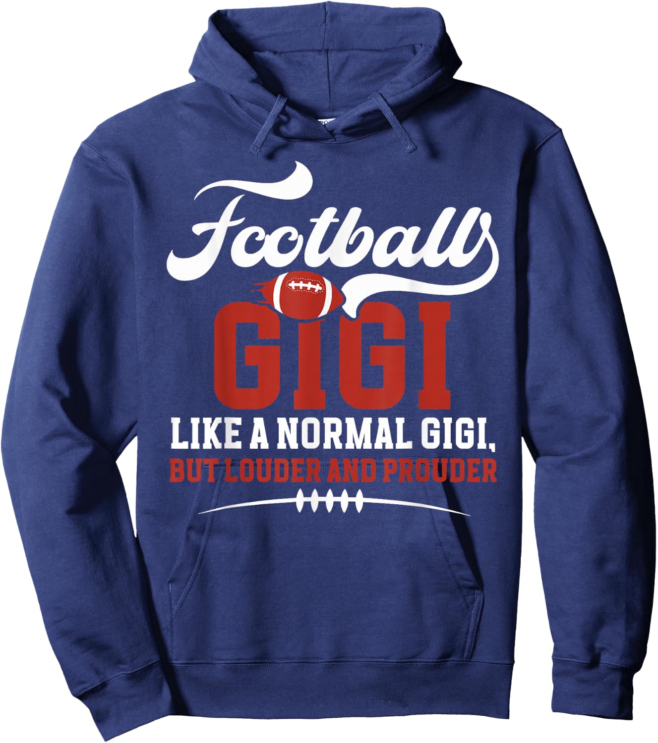 Football Gigi of A Football Player Gigi Definition Hoodie - Hoodie | Navy