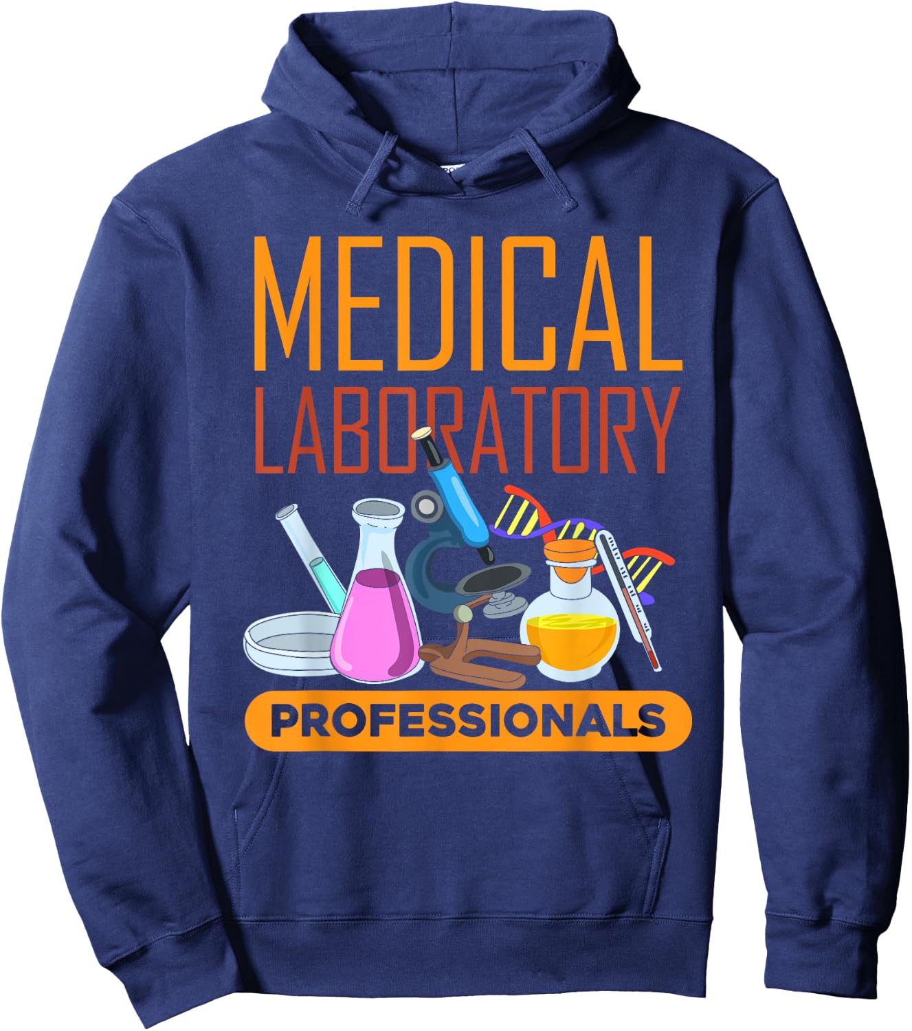 Med Laboratory Scientist Medical Laboratory Professionals Hoodie - Hoodie | Navy