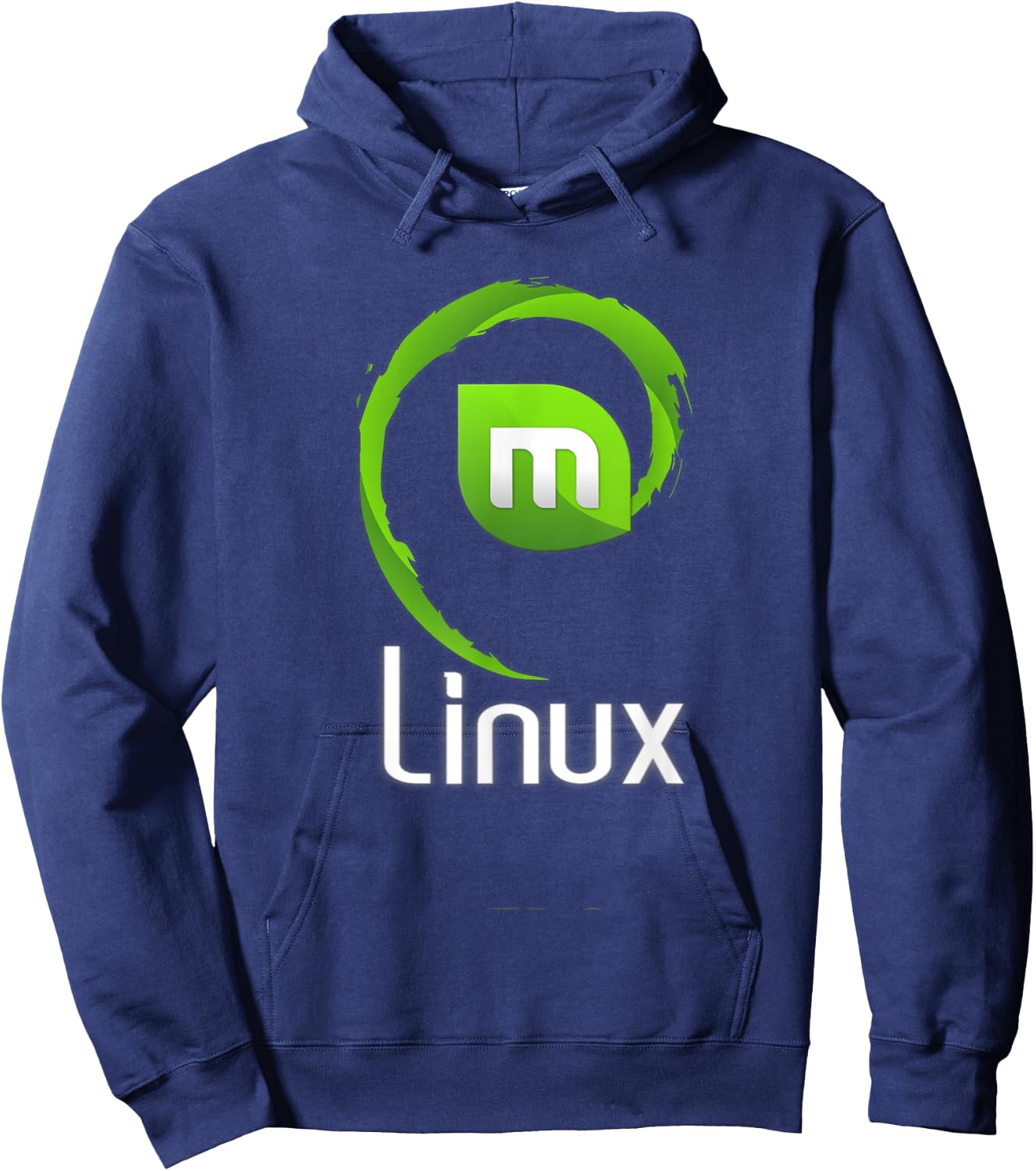 Linux Mint lover tagline with Logo Open Source Os Hoodie - Hoodie | Navy