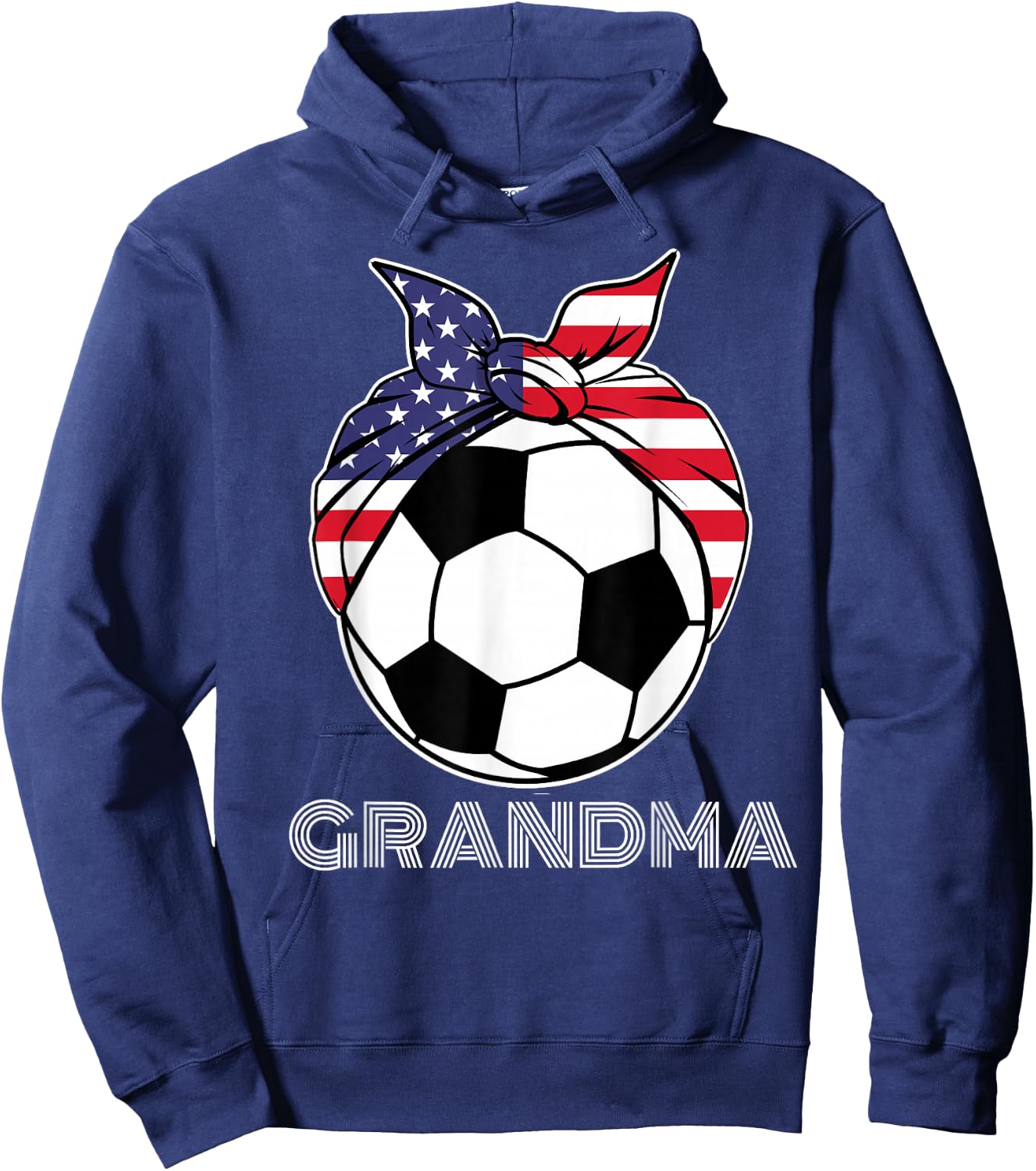 Grandma Gear Nana Grammy Nanny Mamaw Soccer Grandmother Hoodie - Hoodie | Navy