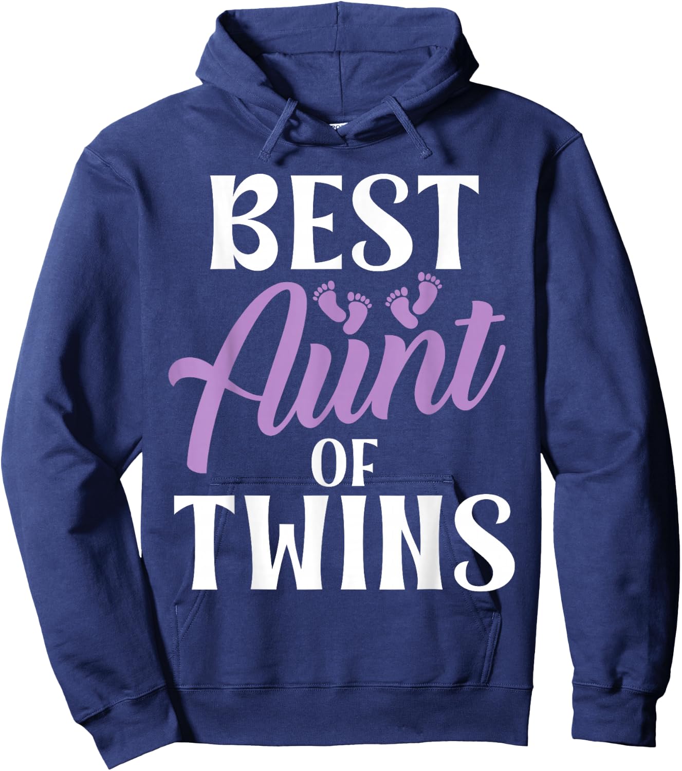 Best Aunt of Twins Aunt Hoodie - Hoodie | Navy