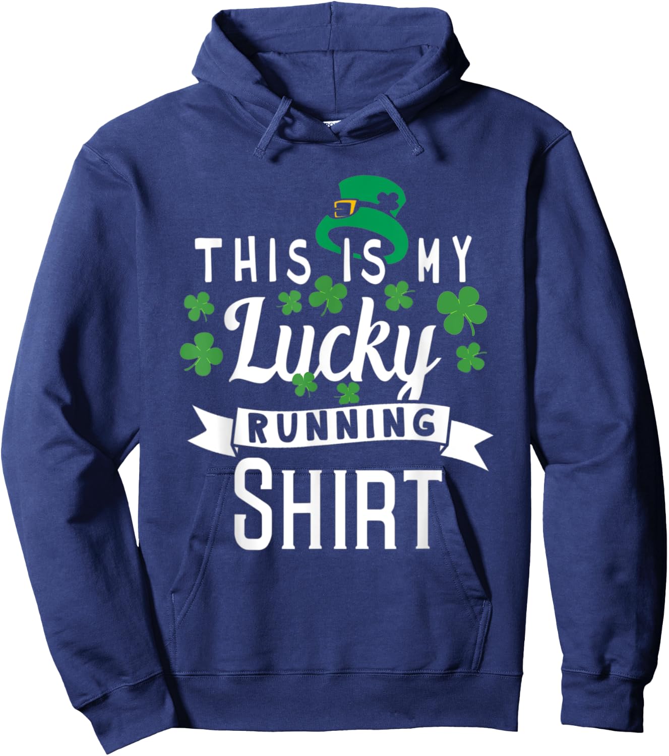 St Patricks Day Running Shirt Women and Kids - Lucky Hoodie - Hoodie | Navy