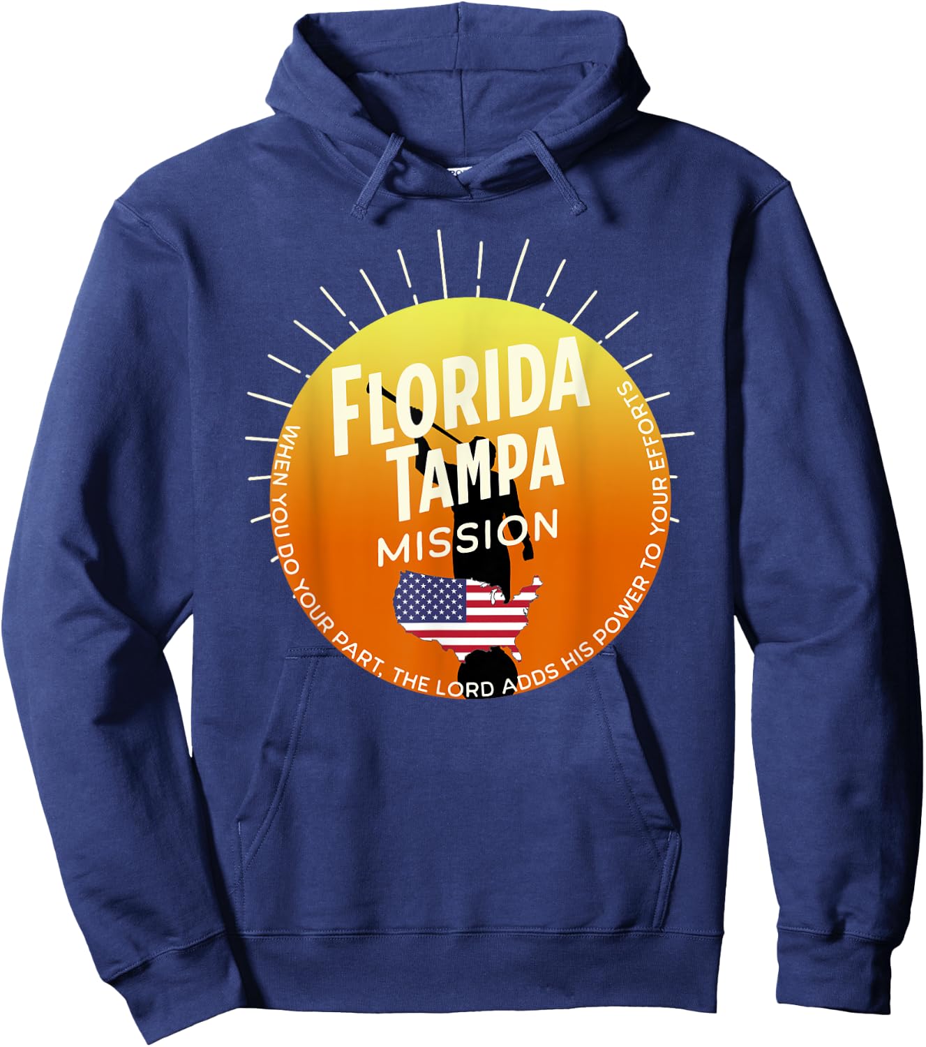Florida Tampa Mormon LDS Mission Missionary Gift Hoodie - Hoodie | Navy