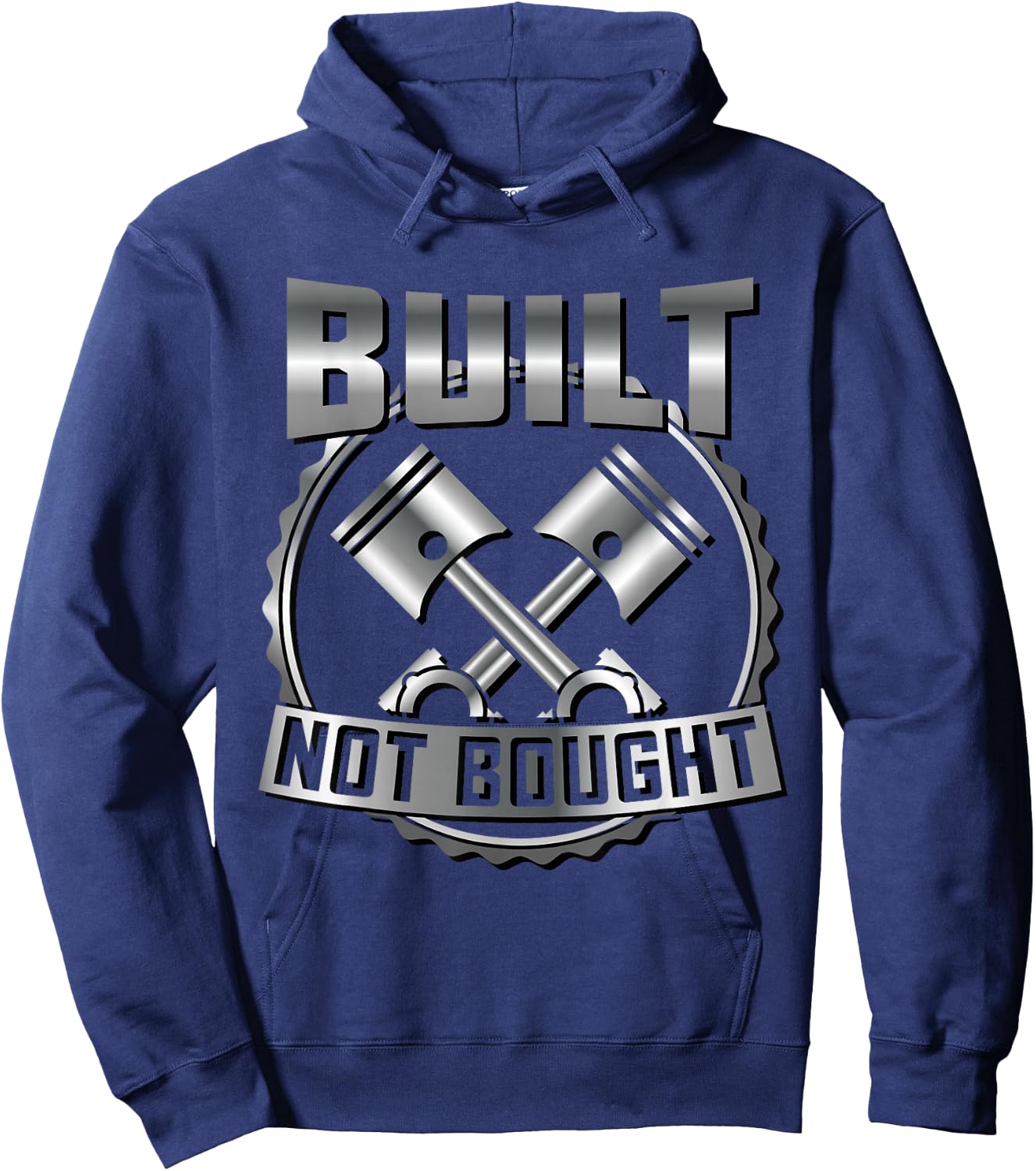 Funny Mechanic Race Car Gift Built Not Bought Men Hoodie - Hoodie | Navy