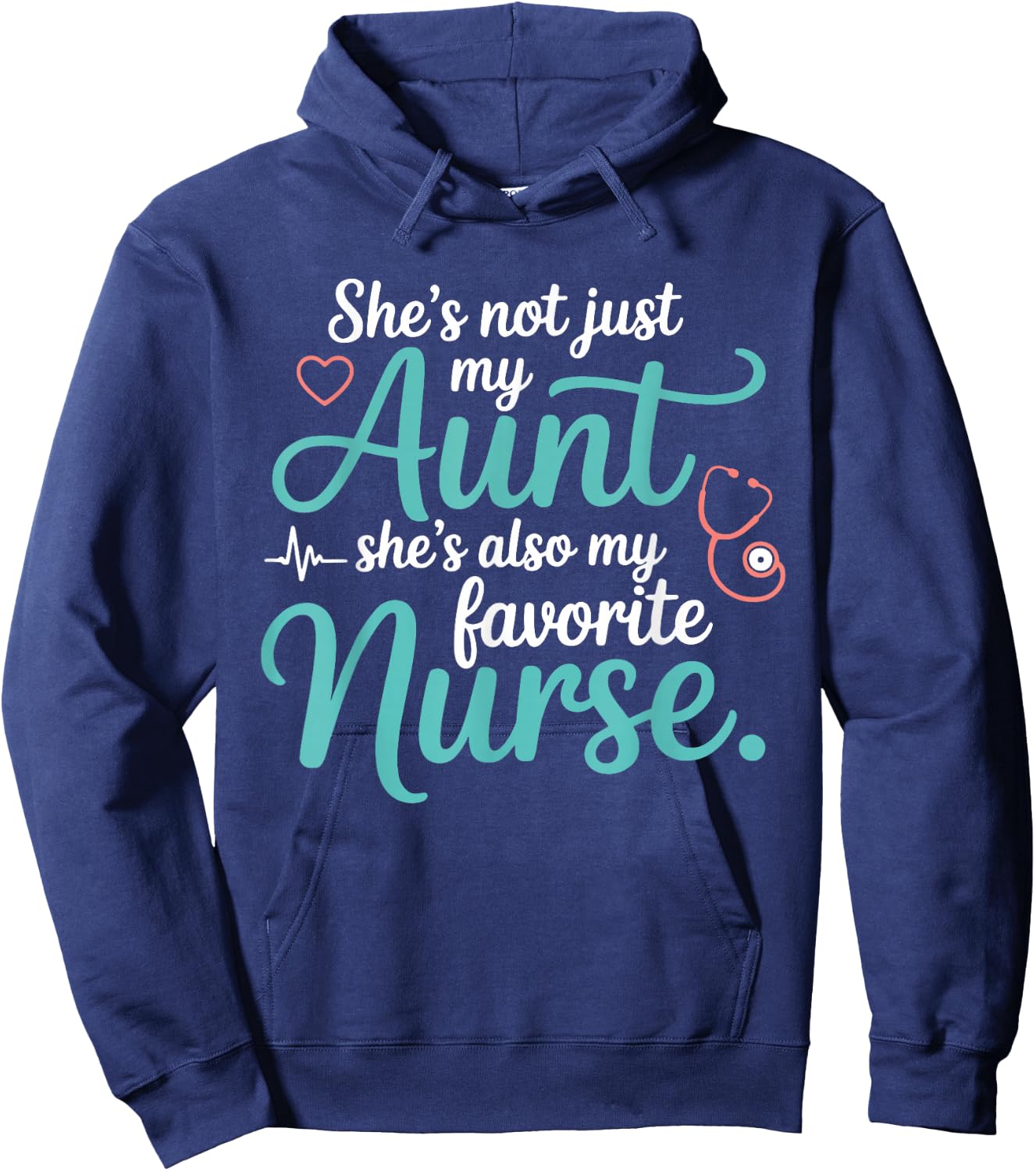 Favorite Aunt Nurse Family Proud RN Niece Nephew Love Hoodie - Hoodie | Navy