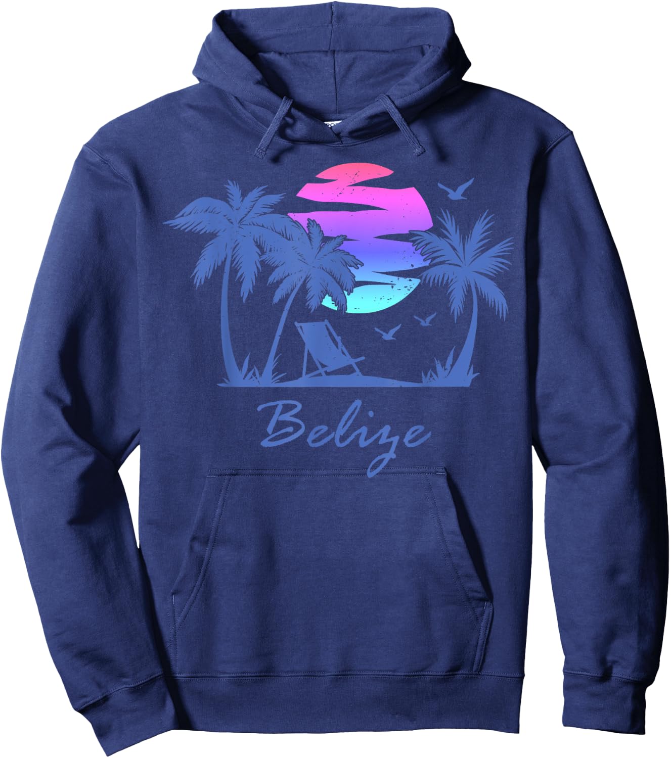 BELIZE Caribbean Beach Vacation Spring Break Honeymoon Trip Men Women Kids Hoodie - Hoodie | Navy