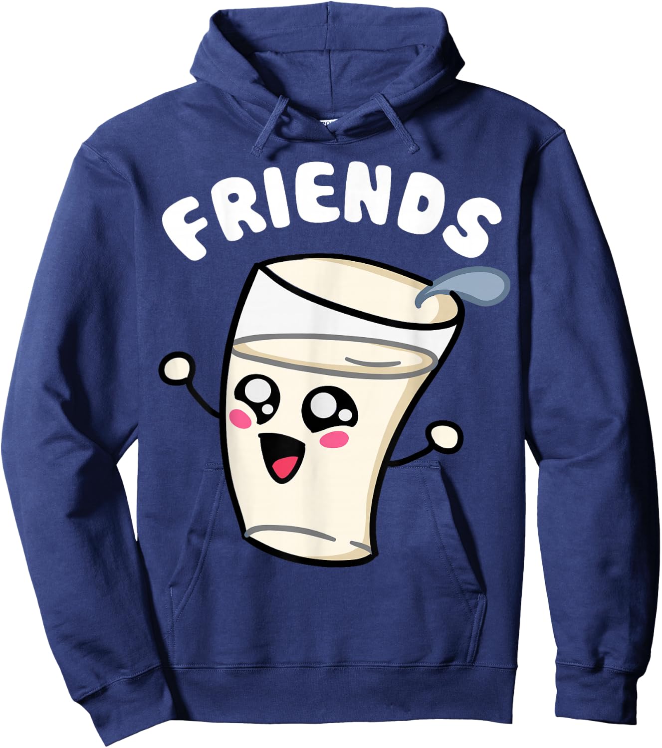 Cookies And Milk - 2 Of 2 - Couple Matching - Best Friends Hoodie - Hoodie | Navy