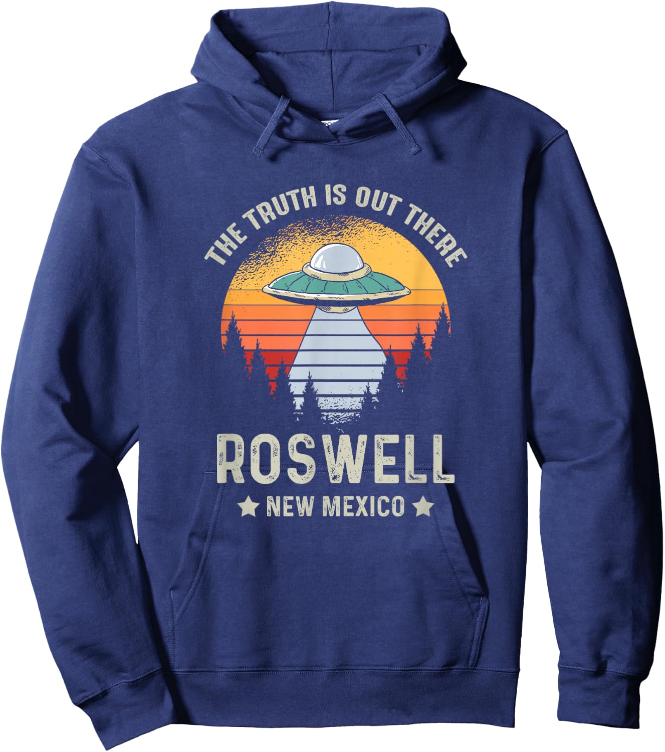 Truth Is Out There Roswell New Mexico Alien Abduction UFO Hoodie - Hoodie | Navy