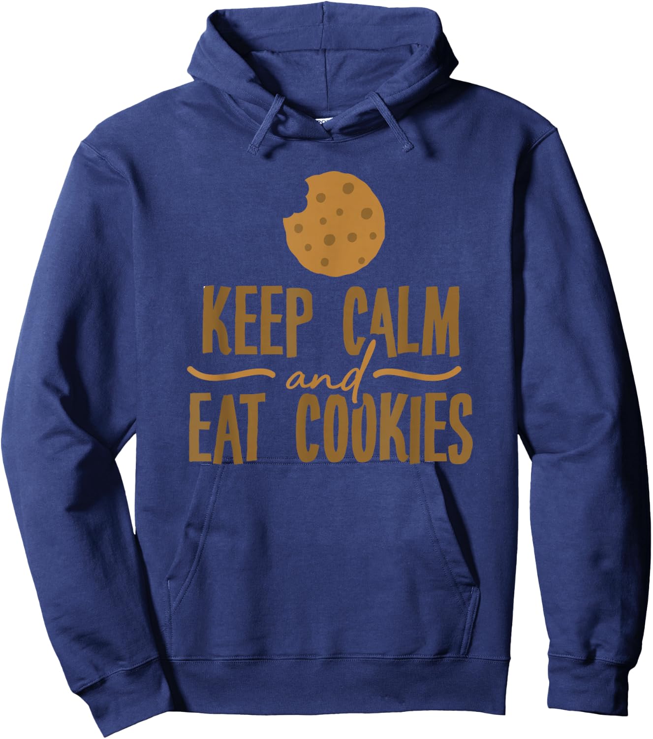 SHIRTSIDE Cookie Lover - Women's Black Cookie-Themed - Small - Classic Fit - Short Sleeve Hoodie - Hoodie | Navy