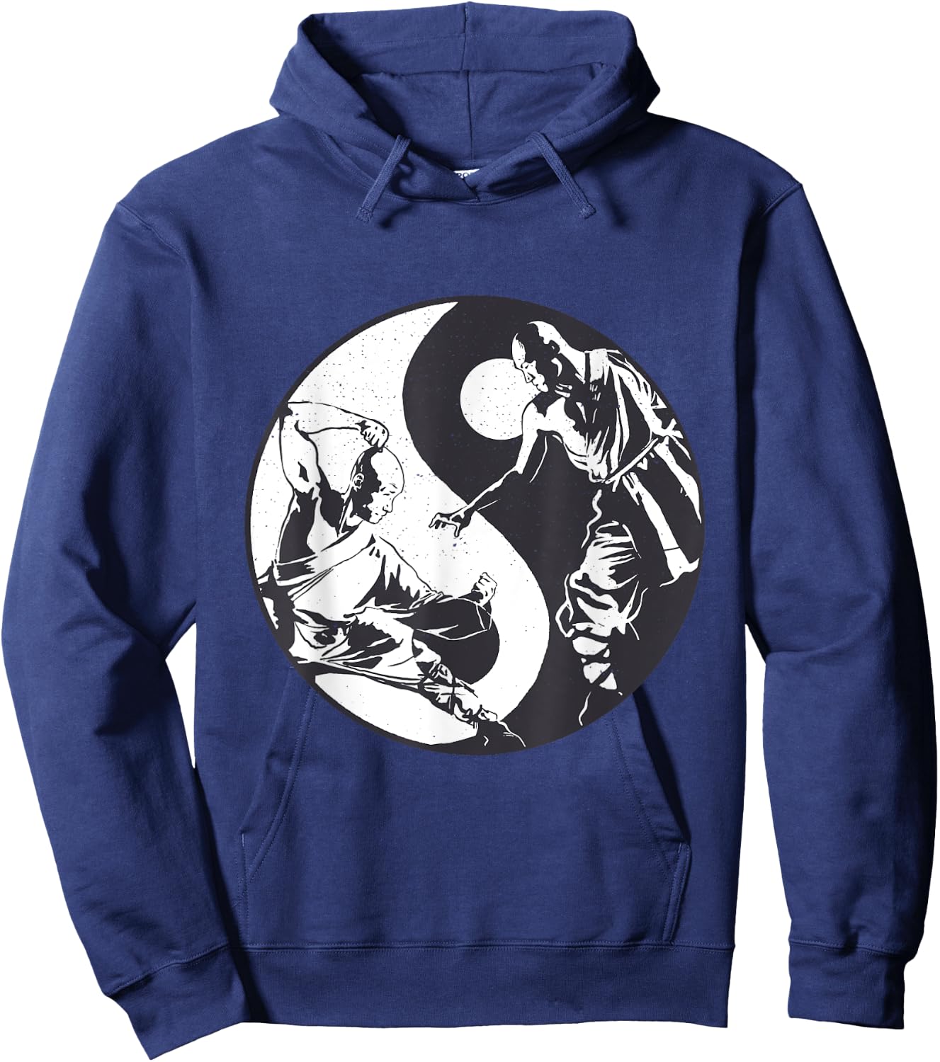 Shaolin Martial Arts Kung Fu Yin Yang MMA Chinese Vintage Hoodie - Hoodie | Navy