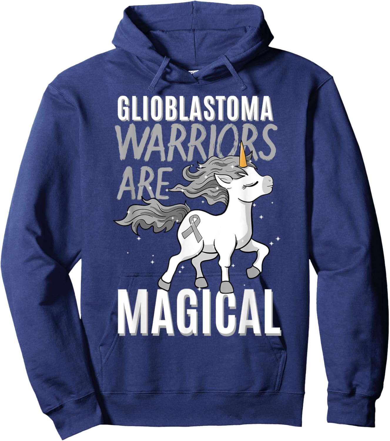 Glioblastoma Multiforme Warrior Grade IV Astrocytoma GBM Hoodie - Hoodie | Navy