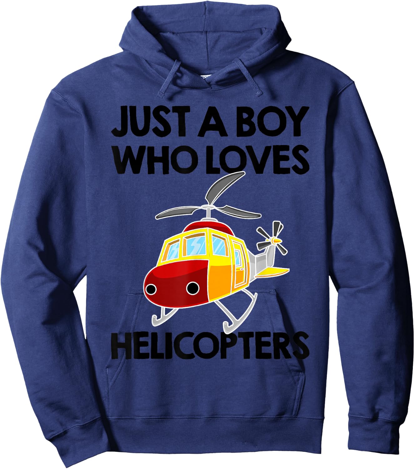 Funny Helicopter Gift Boys Toddler Kids Men Pilot Aviator Hoodie - Hoodie | Navy