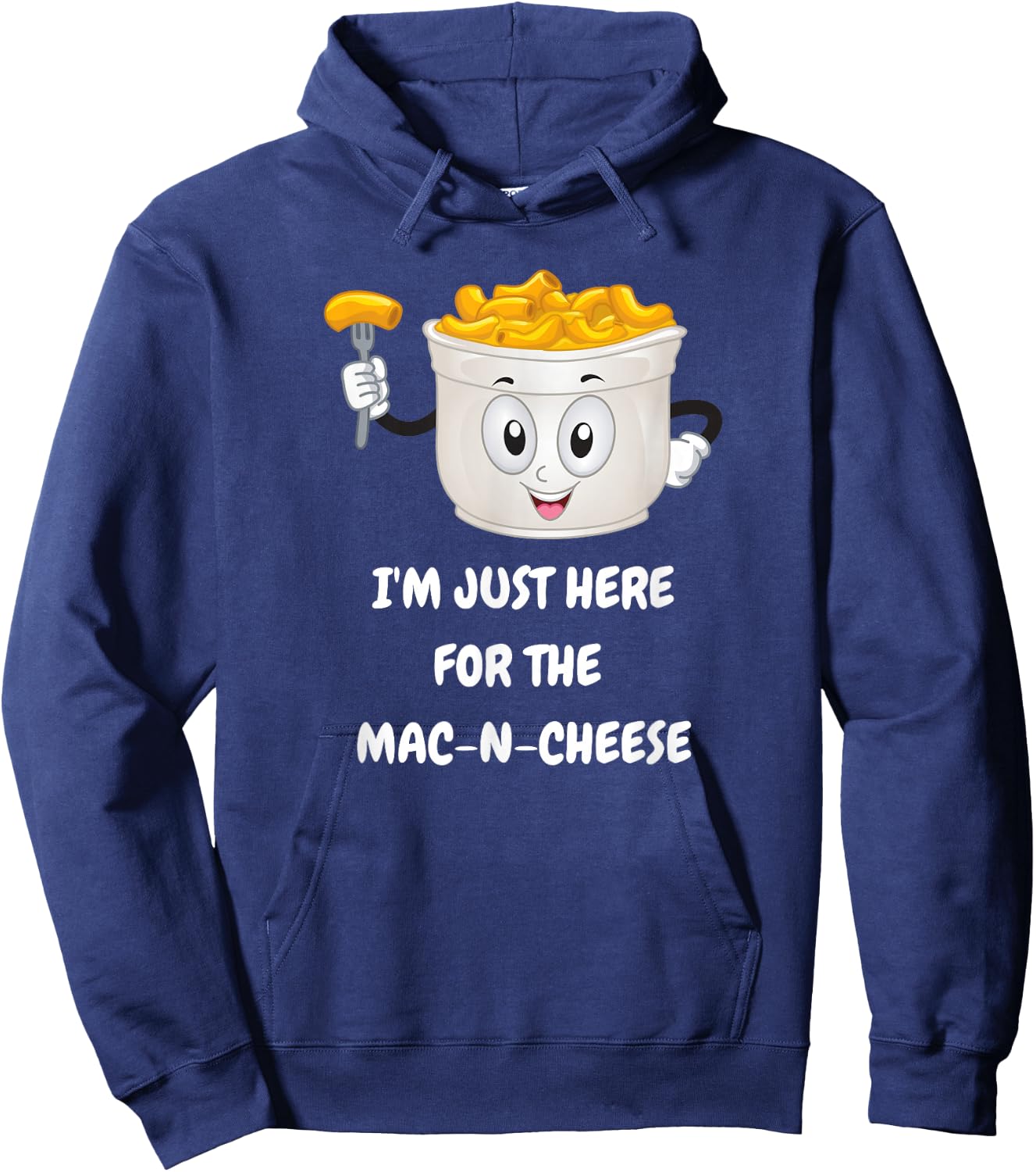 I'm just here for The Mac-N-Cheese Funny Kids Shirt Hoodie - Hoodie | Navy
