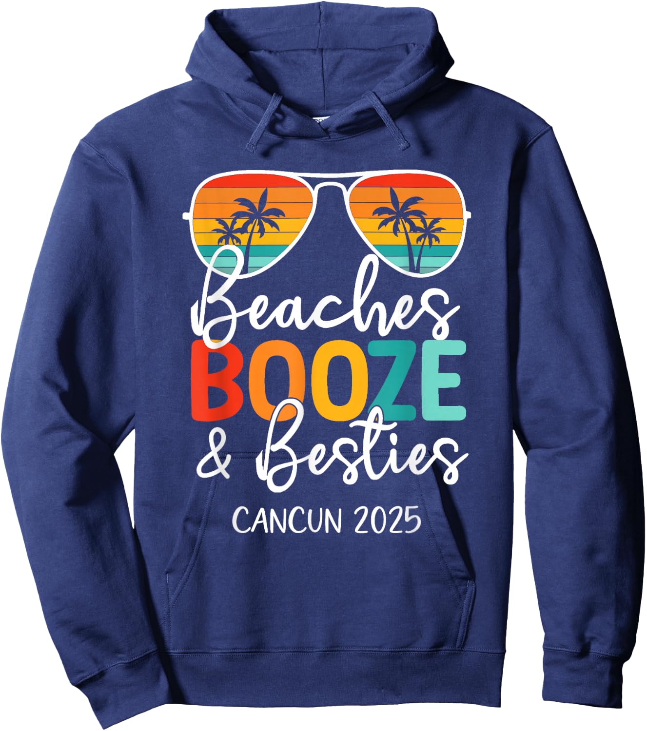 Girls Trip 2025 Cancun Mexico Weekend Summer Vacation Hoodie - Hoodie | Navy