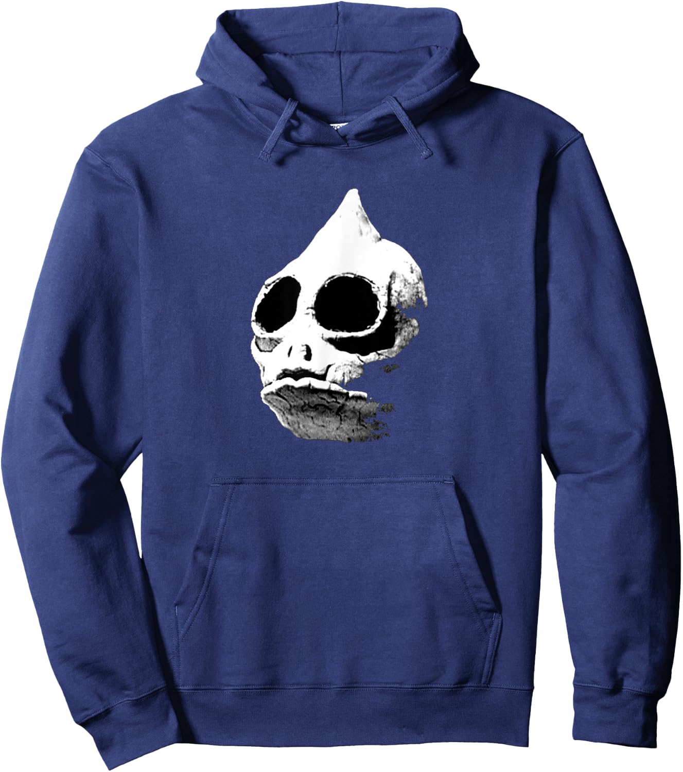 Retro Sleestak reptilian skull graphic Hoodie - Hoodie | Navy