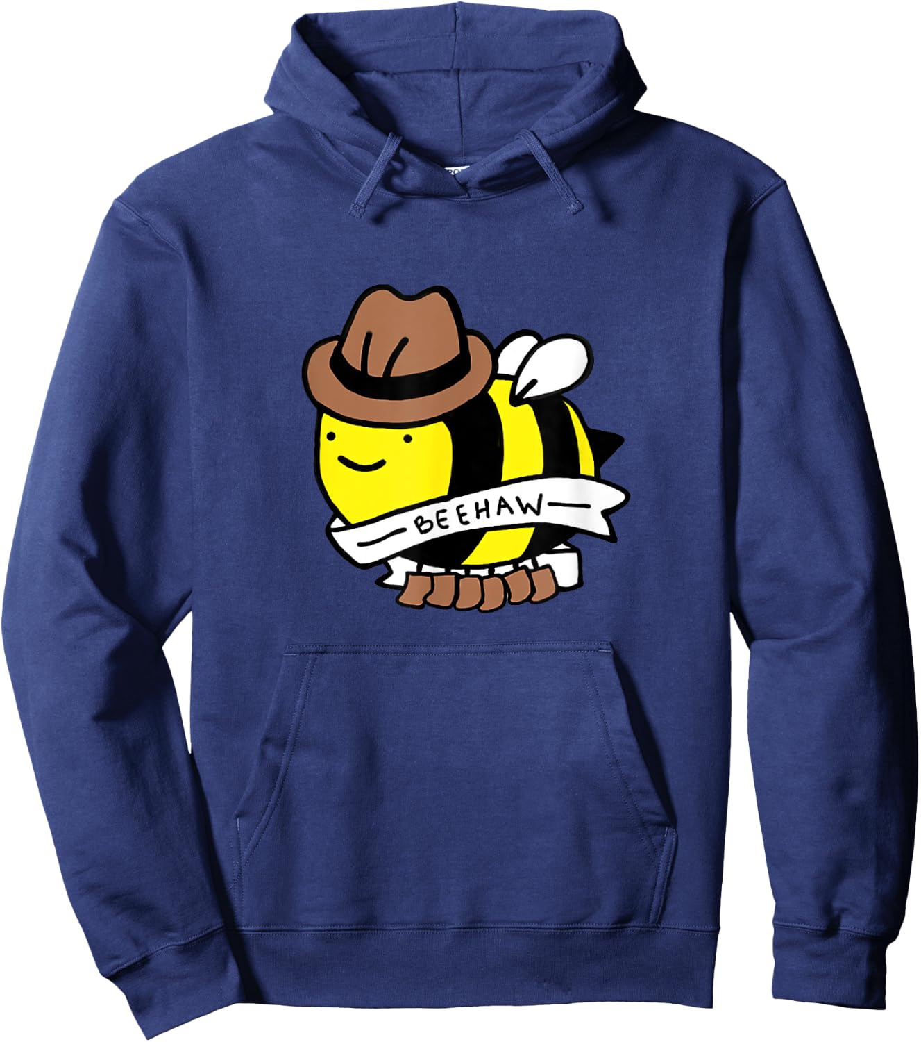 Funny Beehaw Cowboy Bee Lovers Western Country Cowgirl Gift Hoodie - Hoodie | Navy