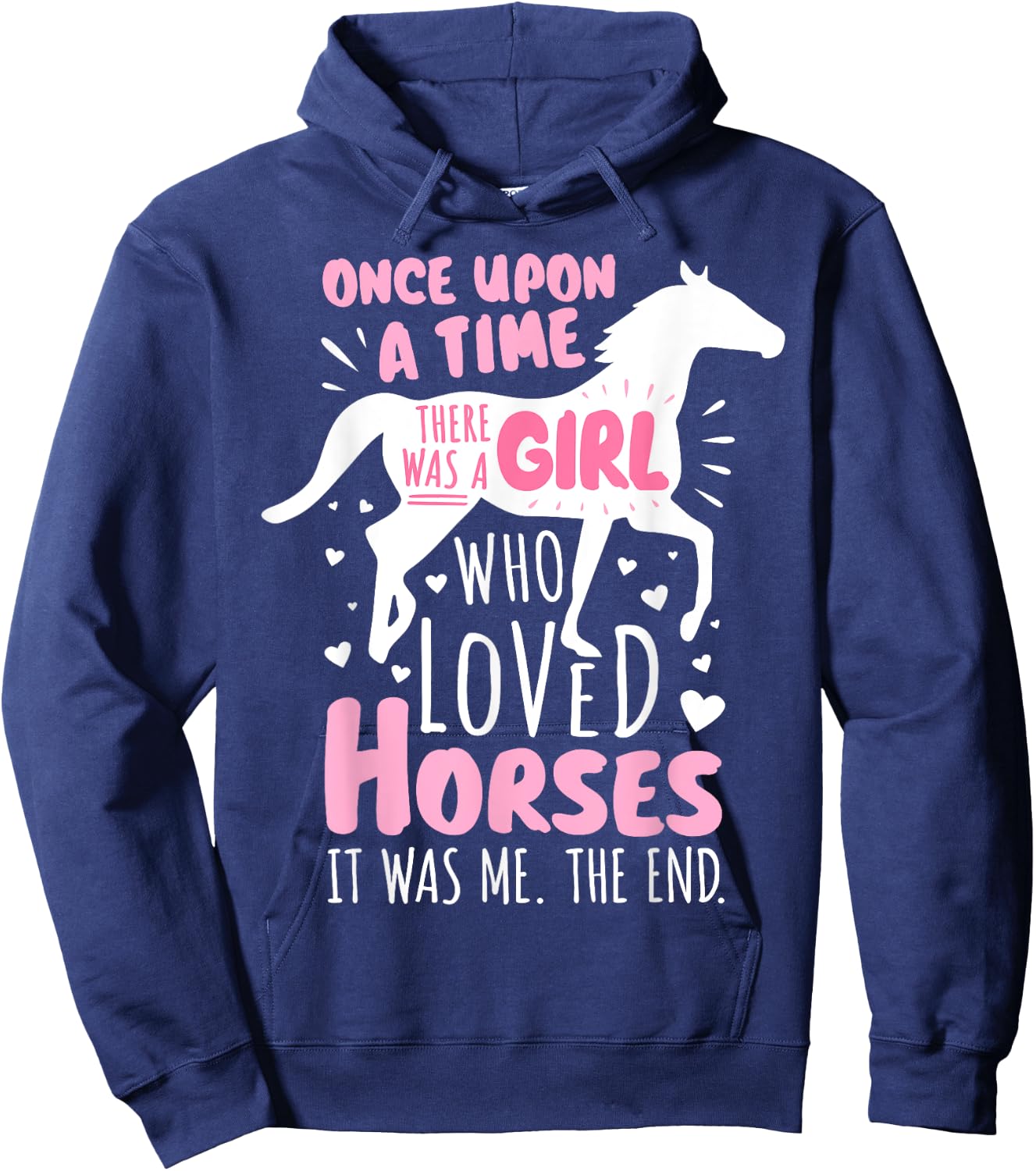 Horse Rider - A Girl Who Loved Horses - Horseback Riding Hoodie - Hoodie | Navy