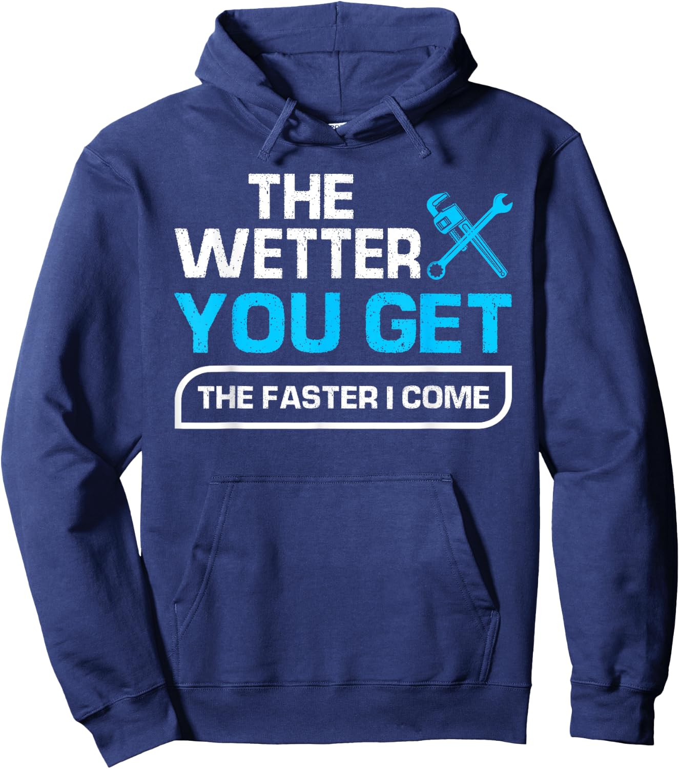Funny Plumbing Graphic Design Plumber Dad Husband Men Hoodie - Hoodie | Navy