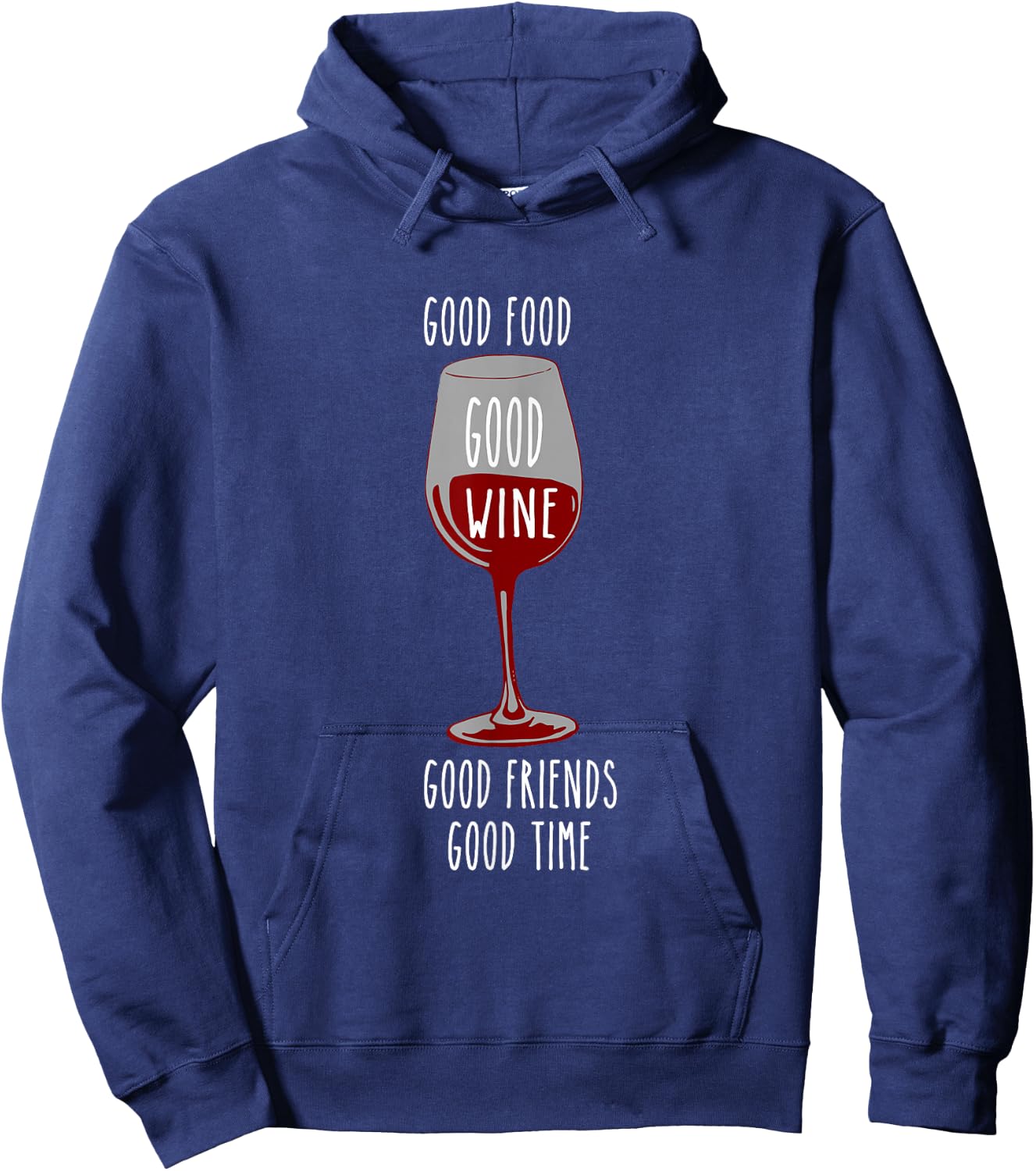 Food and Wine Festival Apparel for Wine Drinkers Hoodie - Hoodie | Navy