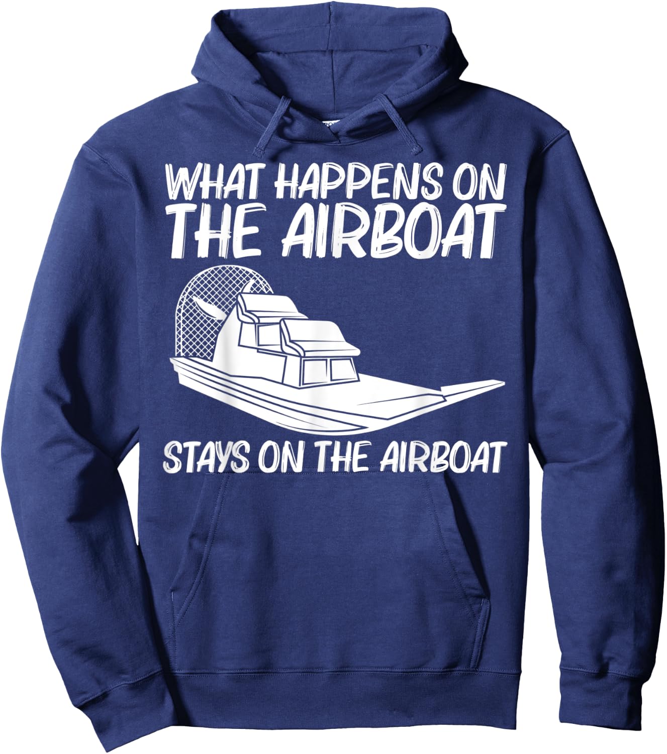 Cool Airboat Gift Women Airboat Racing Aircraft Boat Hoodie - Hoodie | Navy