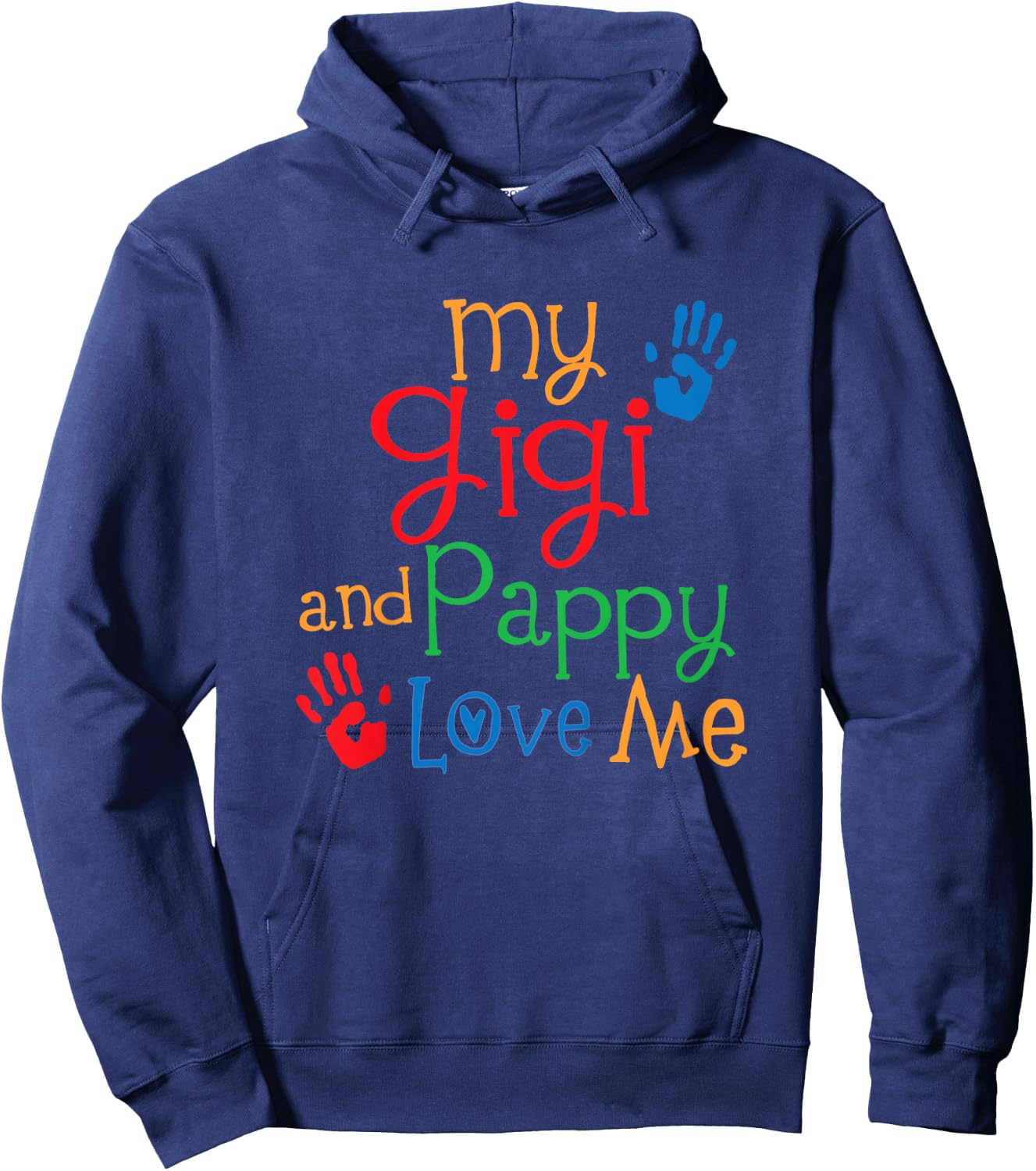 Kids My Gigi and Pappy Love Me Hoodie - Hoodie | Navy