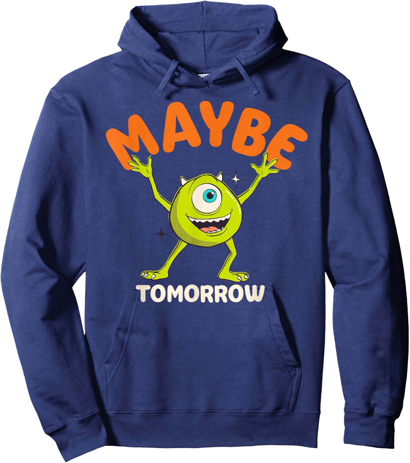 Disney PIXAR Mike Wazowski Maybe Tomorrow Hoodie - Hoodie | Navy