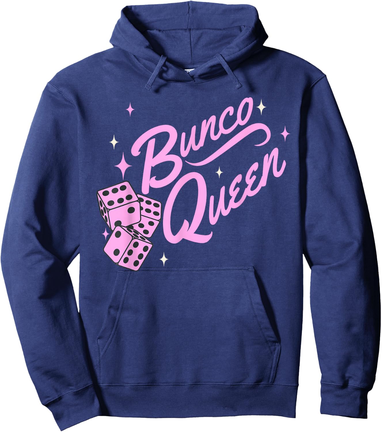 Fun Bunco shirts, Pink Bunco Queen Hoodie - Hoodie | Navy