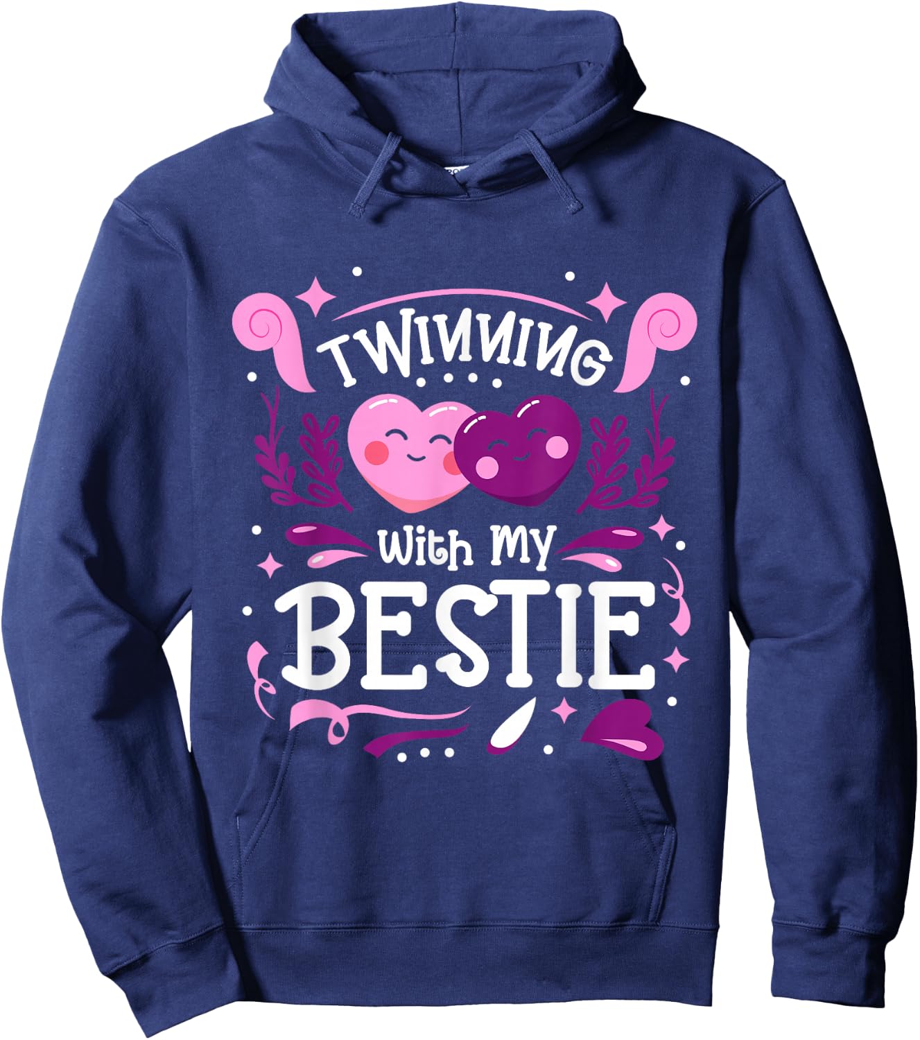 Spirit Week Twinning with My Bestie Friends Matching Hoodie - Hoodie | Navy