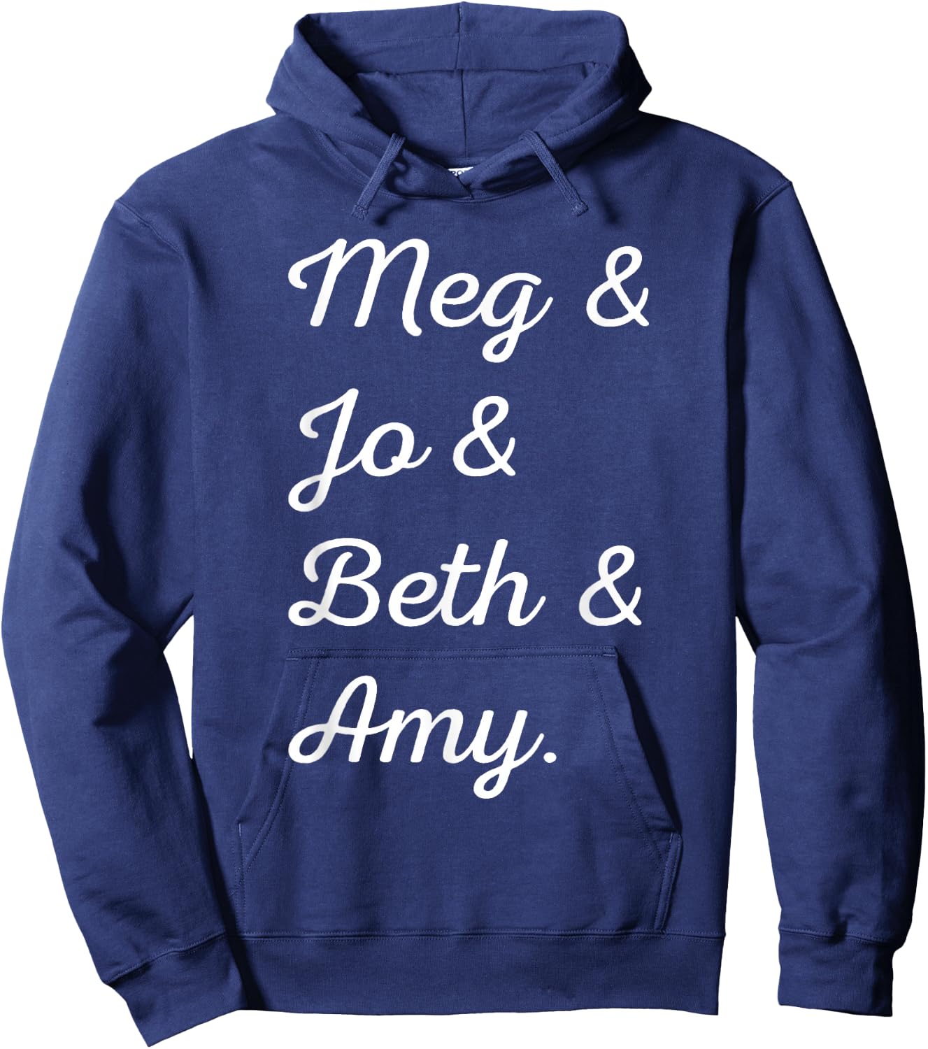 Louisa May Alcott Meg & Jo & Beth & Amy March Little Women Hoodie - Hoodie | Navy