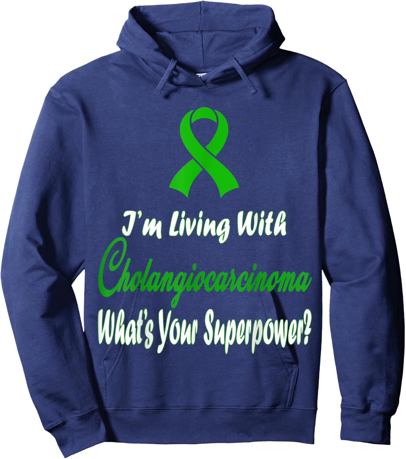 Cholangiocarcinoma Awareness Hoodie - Hoodie | Navy