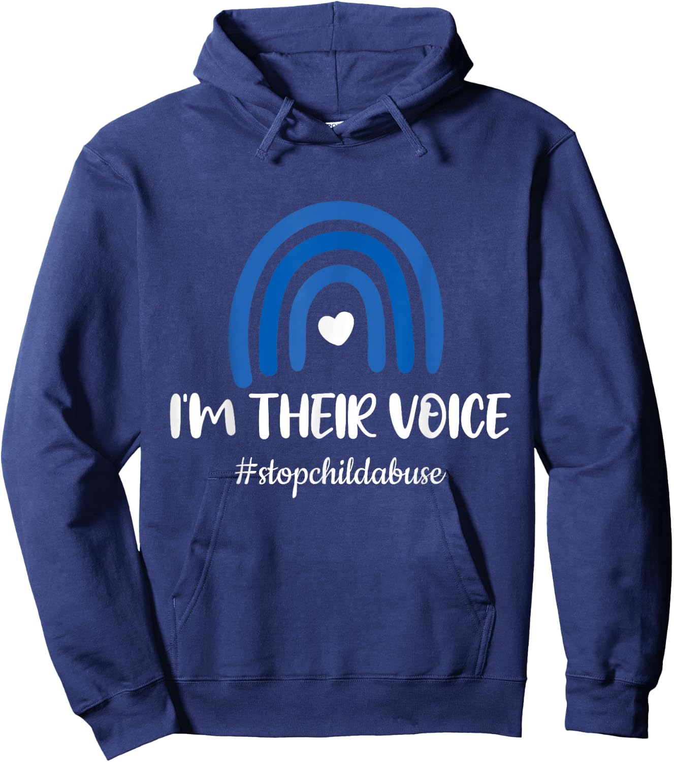 Stop Child Abuse Prevention Awareness Month Hoodie - Hoodie | Navy