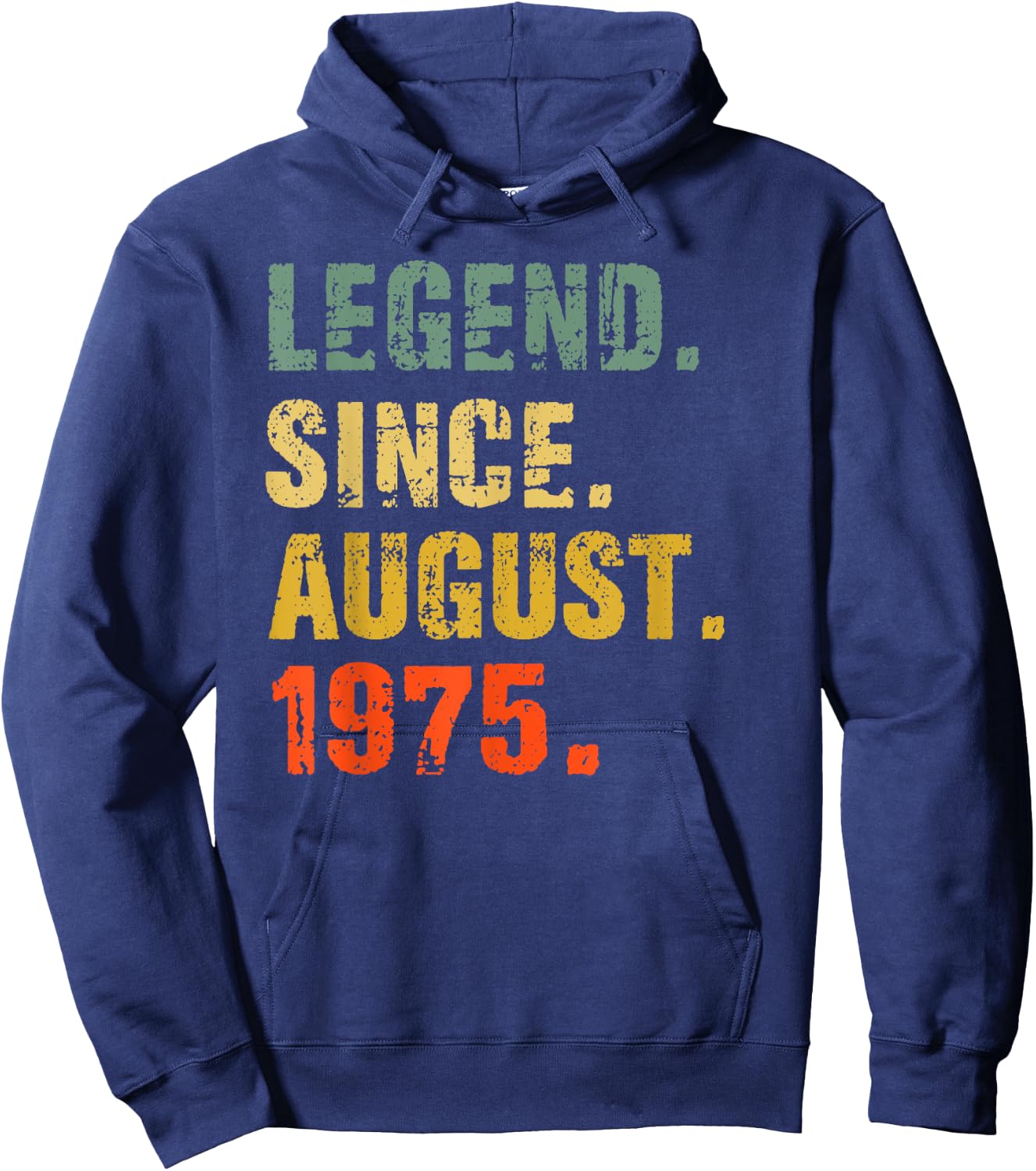 47 Year Old 47th Birthday Gifts Legend Since August 1975 Hoodie - Hoodie | Navy