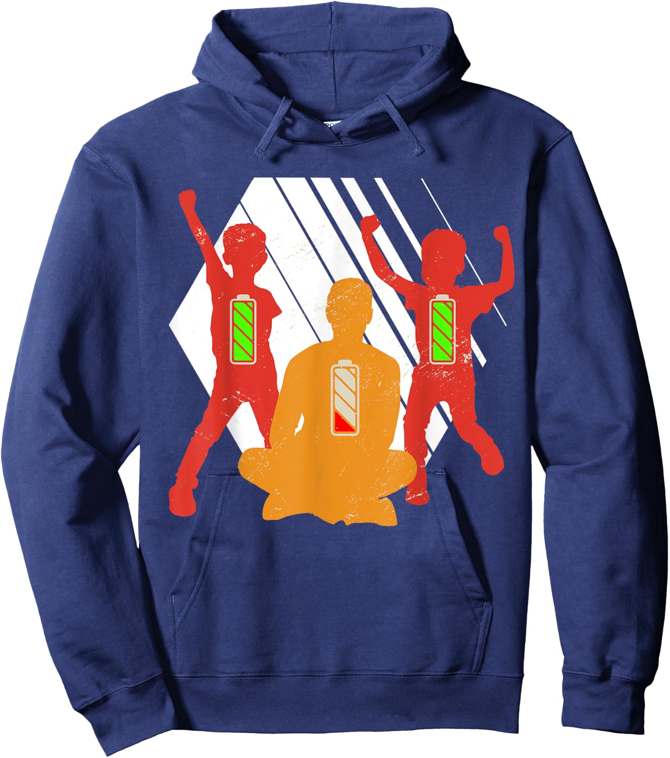 Twins Dad Father's Day Gift Father's Day Gift Funny Fun Hoodie - Hoodie | Navy