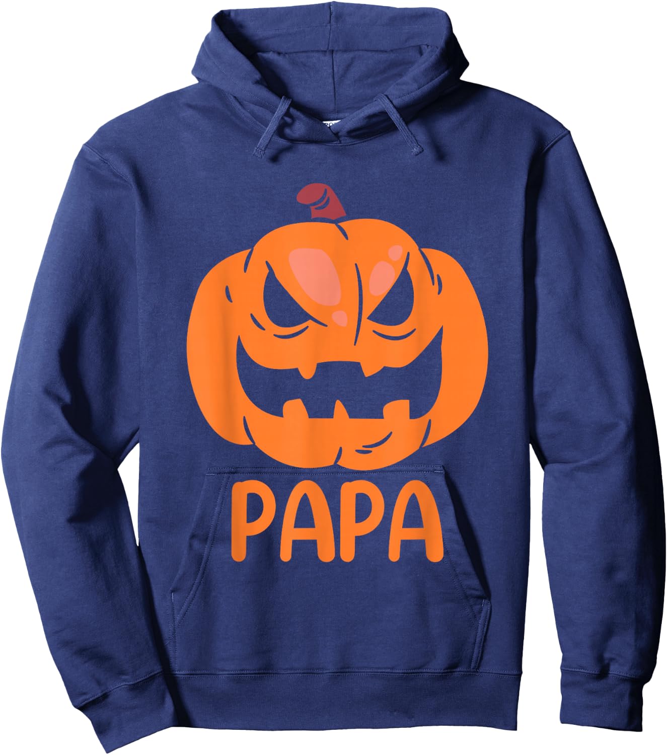 Pumpkin Papa Father Matching Family Halloween Hoodie - Hoodie | Navy
