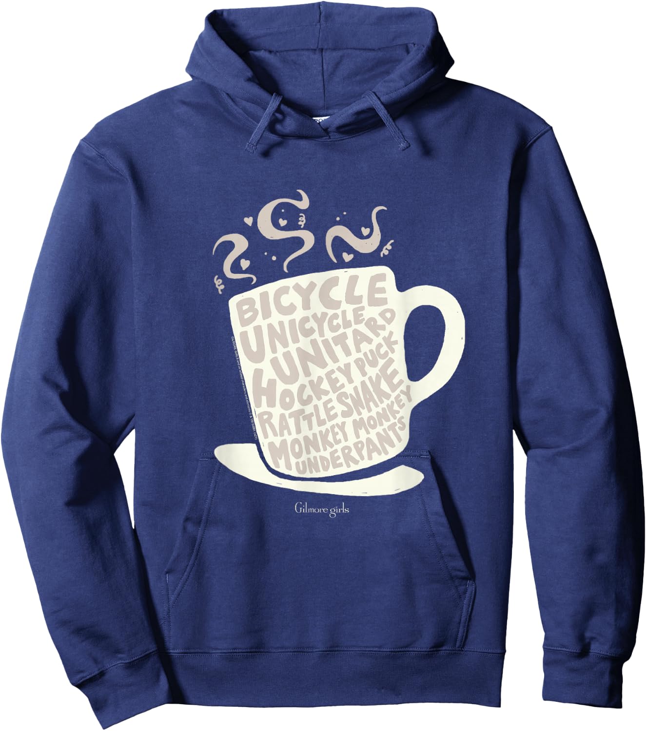Gilmore Girls Bicycle Unicycle Unitard Coffee Mug TV Show Hoodie - Hoodie | Navy