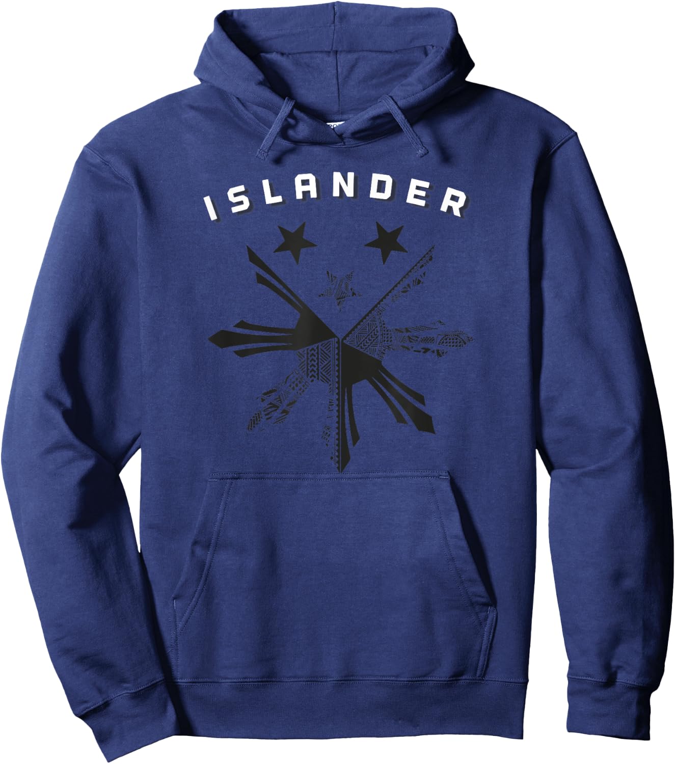 Filipino Warrior Hawaiian Polynesian Tribal Tattoo Shirt Hoodie - Hoodie | Navy