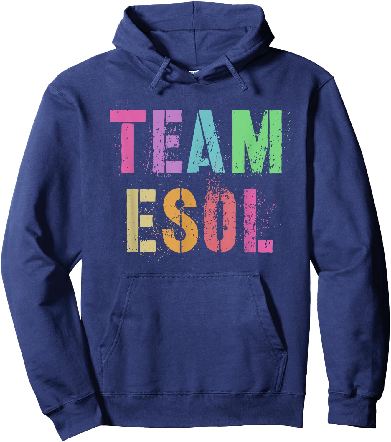 TEAM ESOL ESL Teacher Crew Teach English Language Squad Men Women Kids Hoodie - Hoodie | Navy